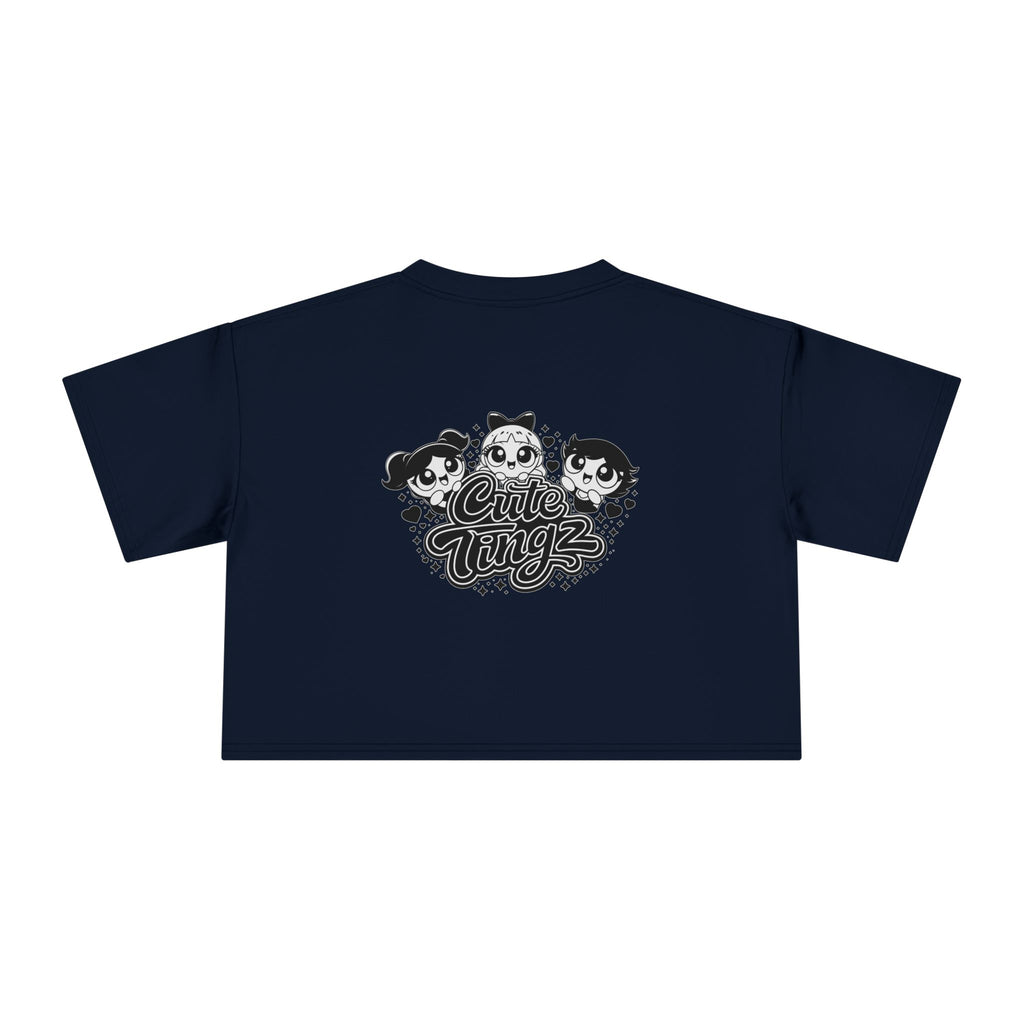 Cute Tingz Trio graphic Retro Crop Tee