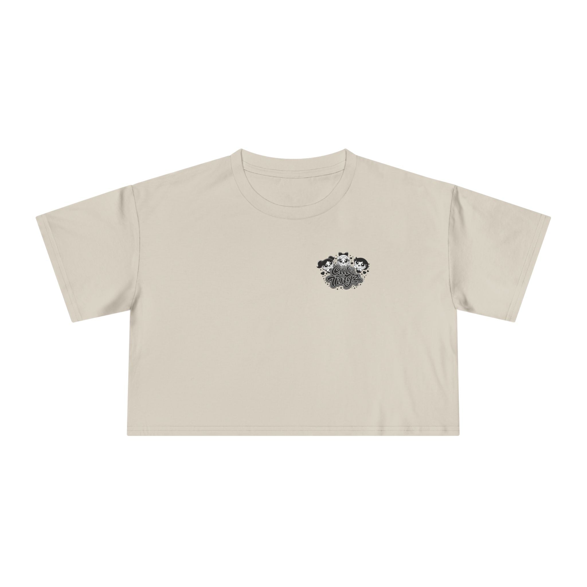 Cute Tingz Trio graphic Retro Crop Tee