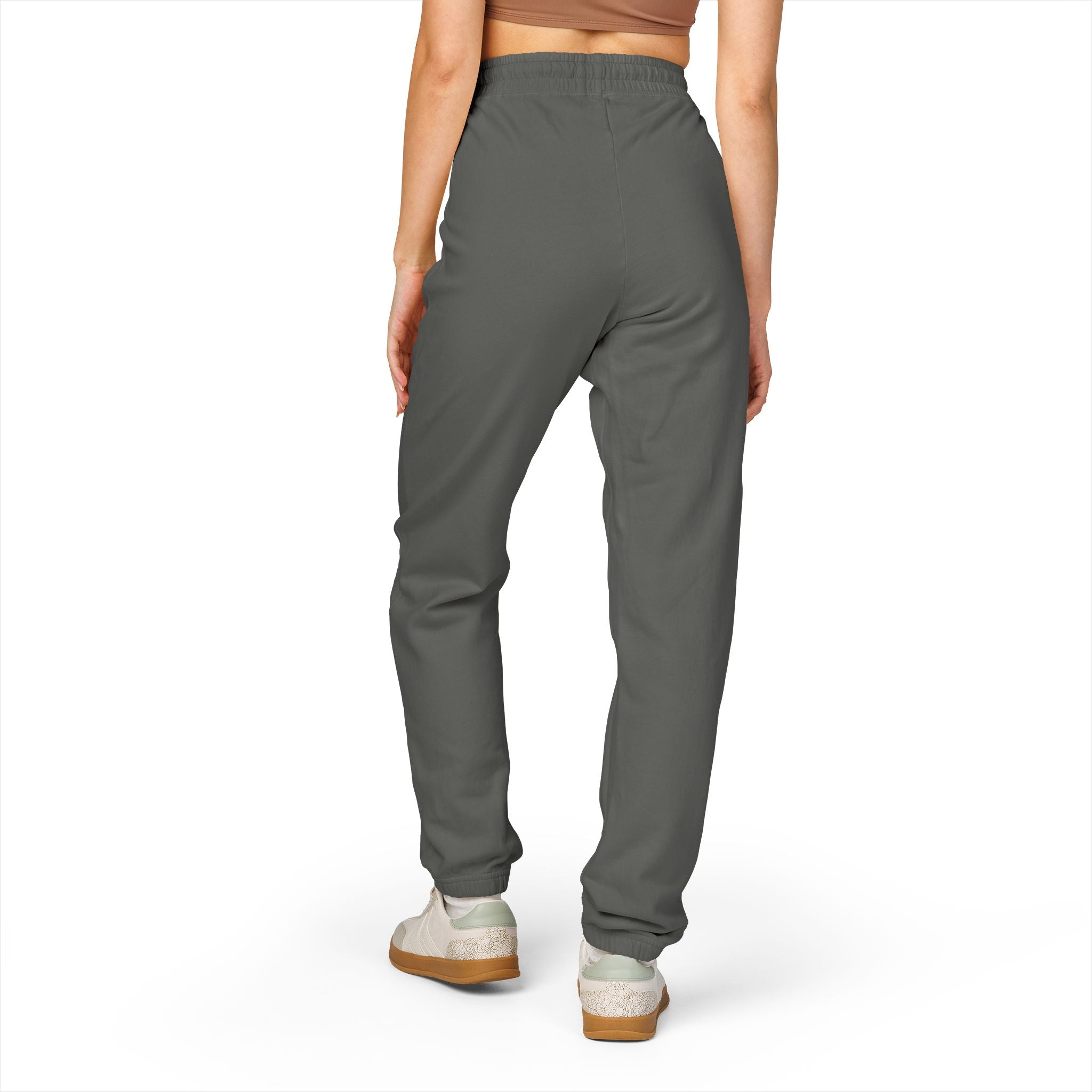 Unisex Sarcasm University  Sweatpants — Minimal Embroidered Logo Fleece Joggers