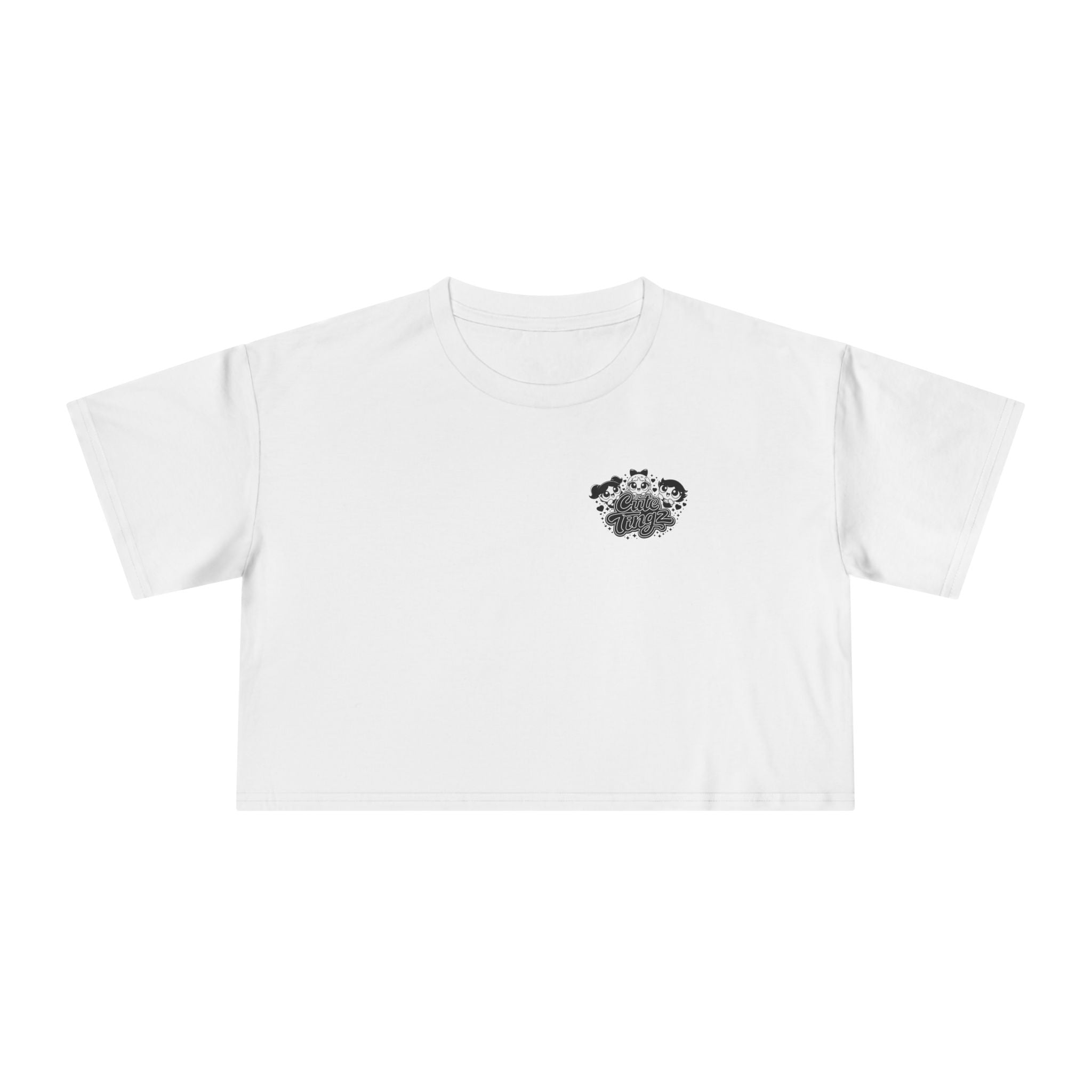 Cute Tingz Trio graphic Retro Crop Tee