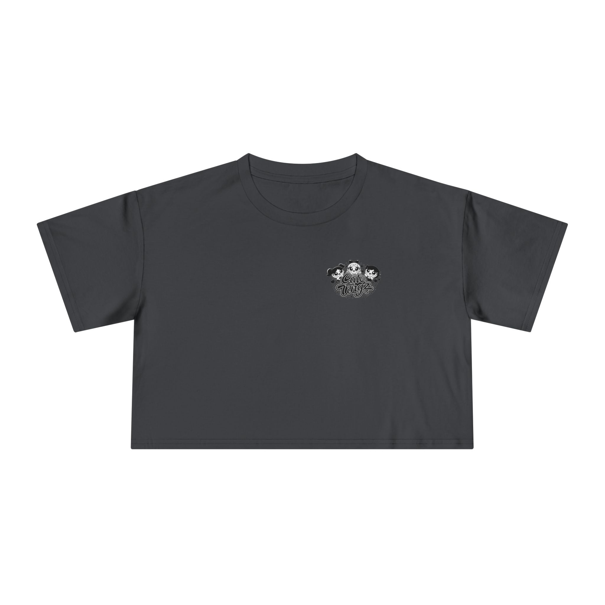 Cute Tingz Trio graphic Retro Crop Tee