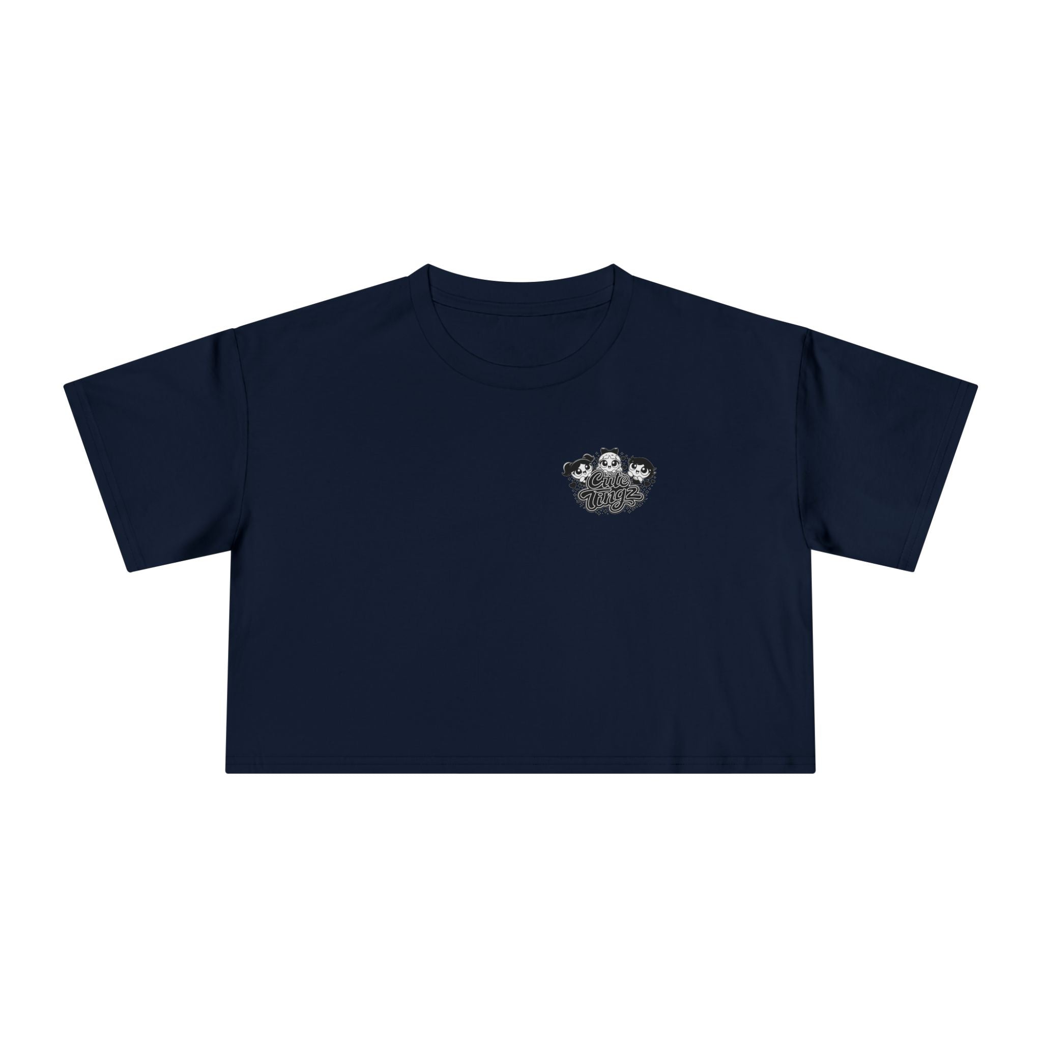 Cute Tingz Trio graphic Retro Crop Tee