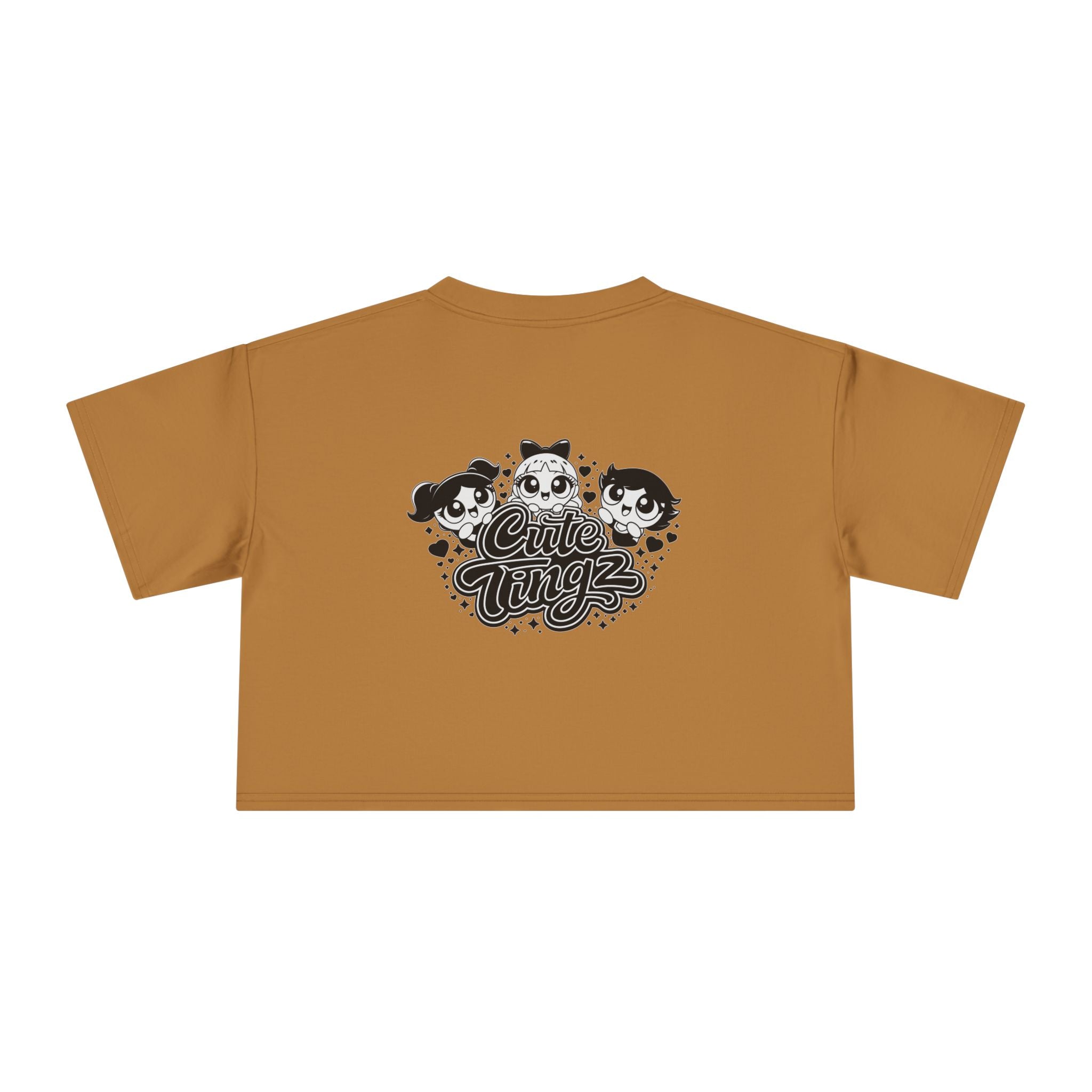 Cute Tingz Trio graphic Retro Crop Tee