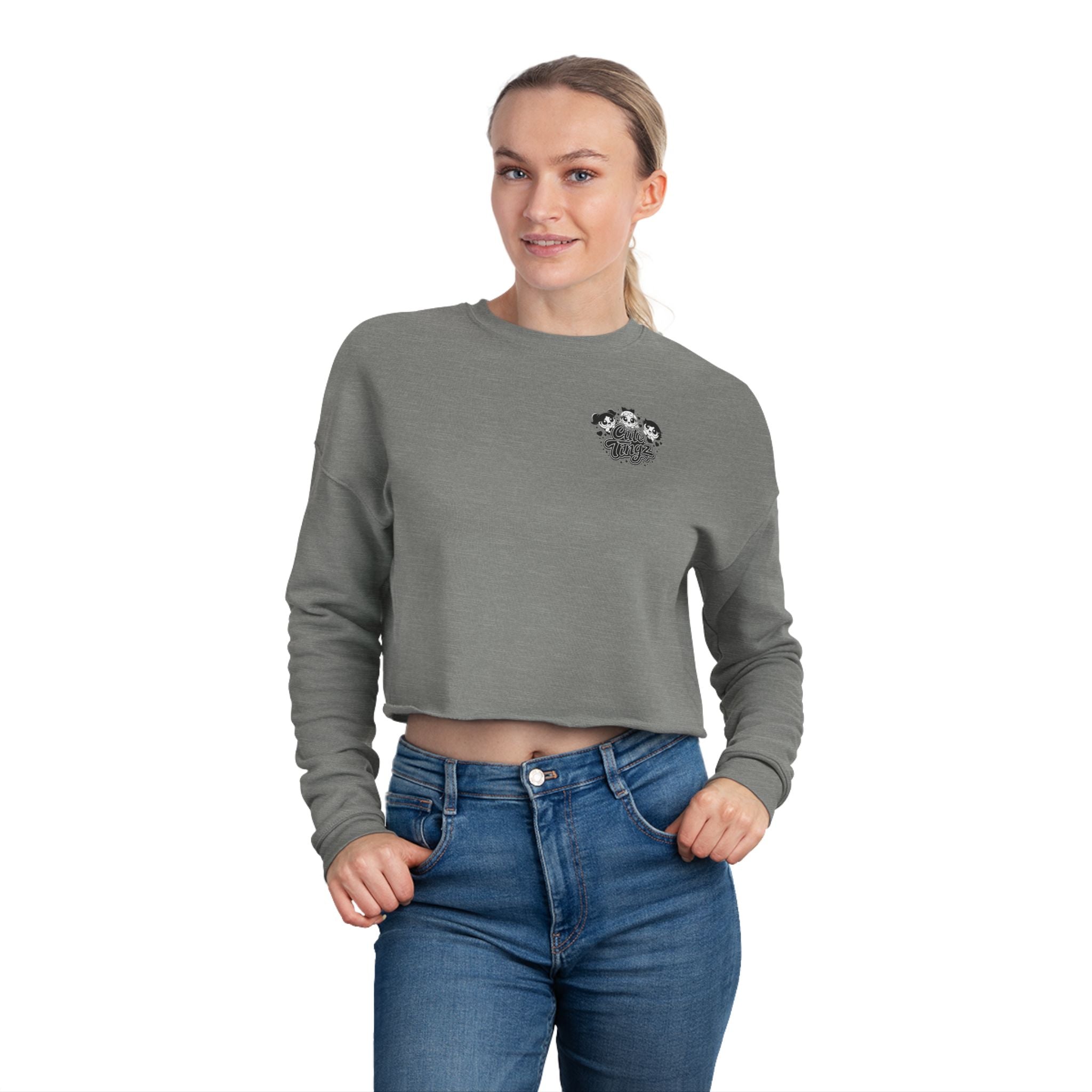 Cute Tingz Cropped Sweatshirt - Cute Kawaii Graphic