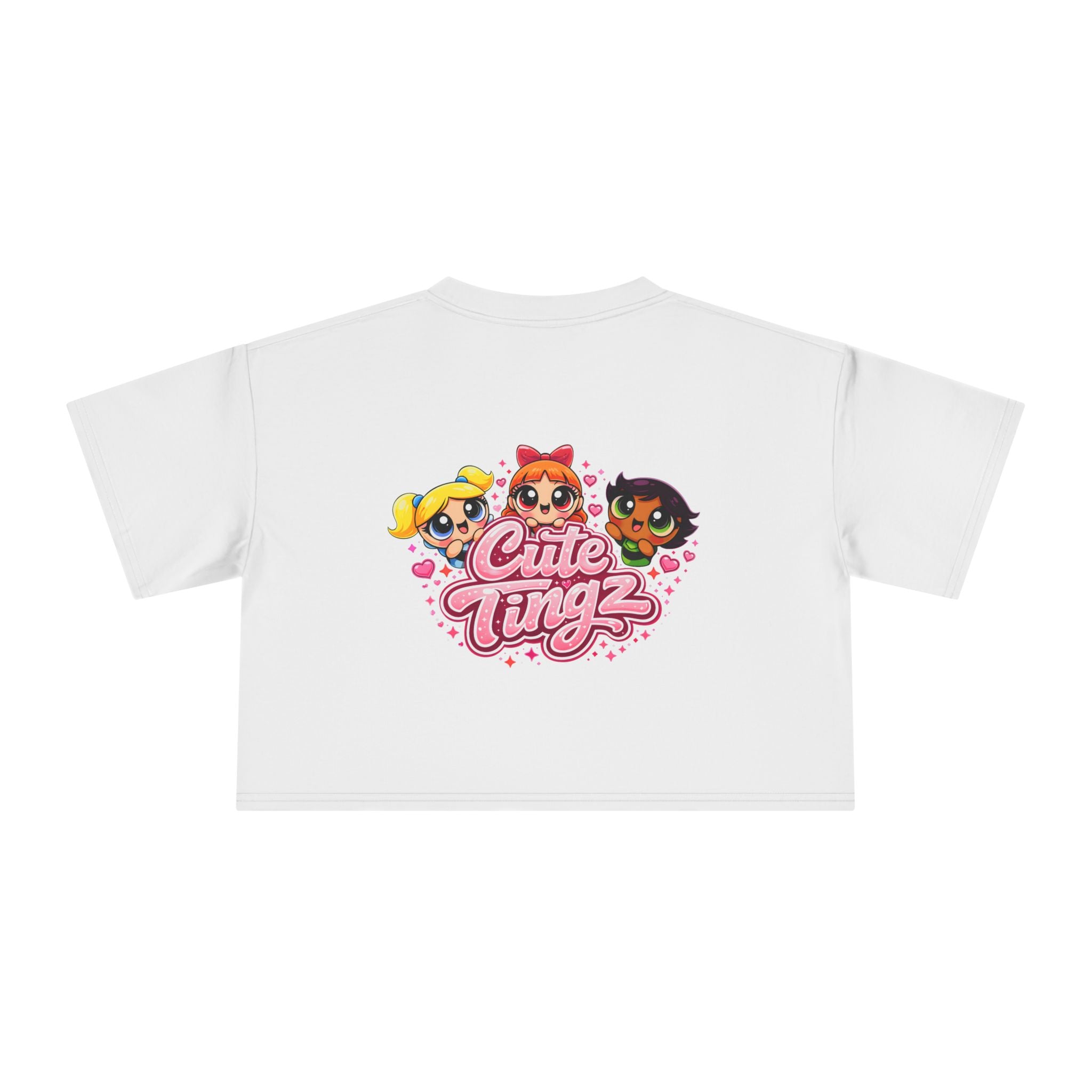 Cute Tingz Graphic Retro Crop Tee