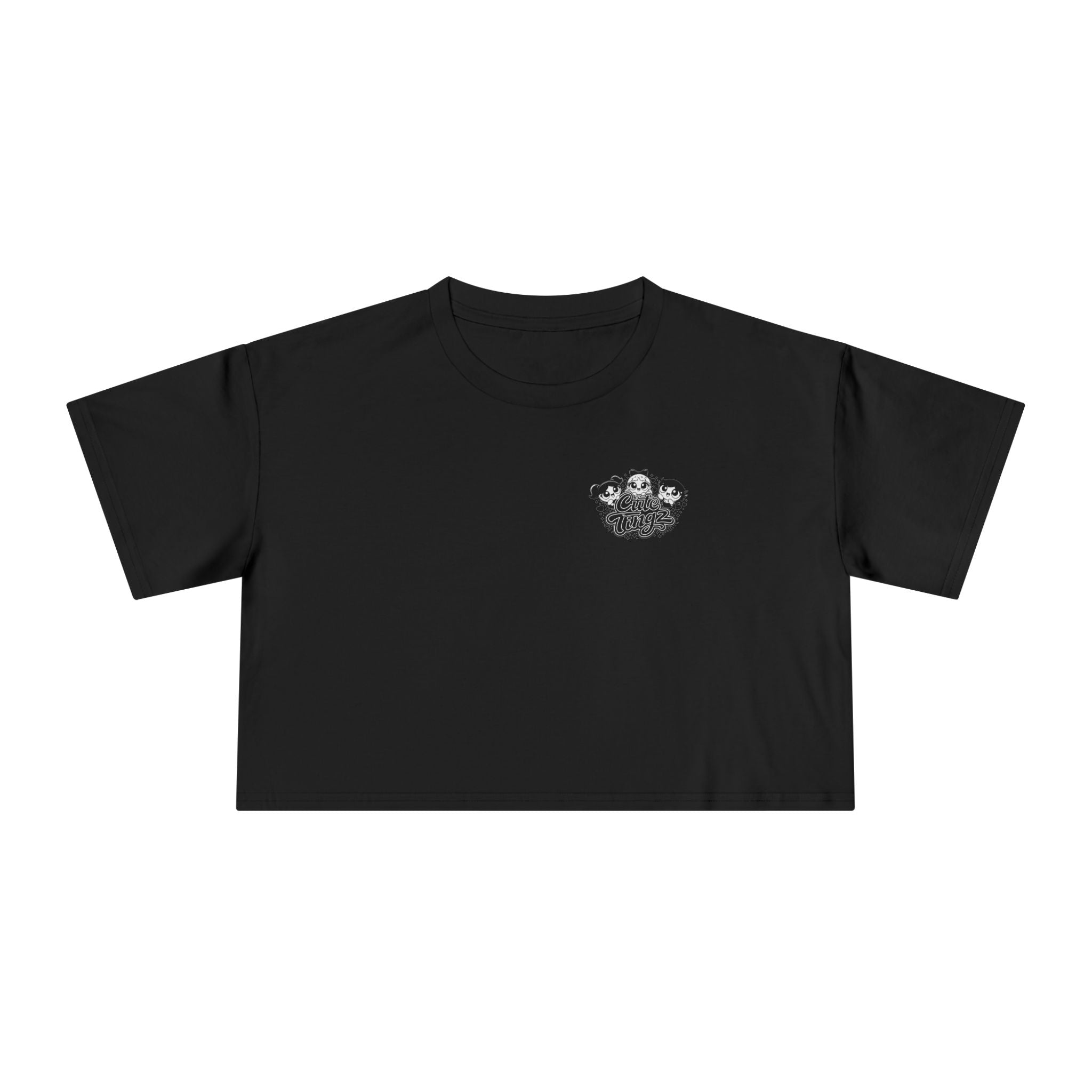 Cute Tingz Trio graphic Retro Crop Tee