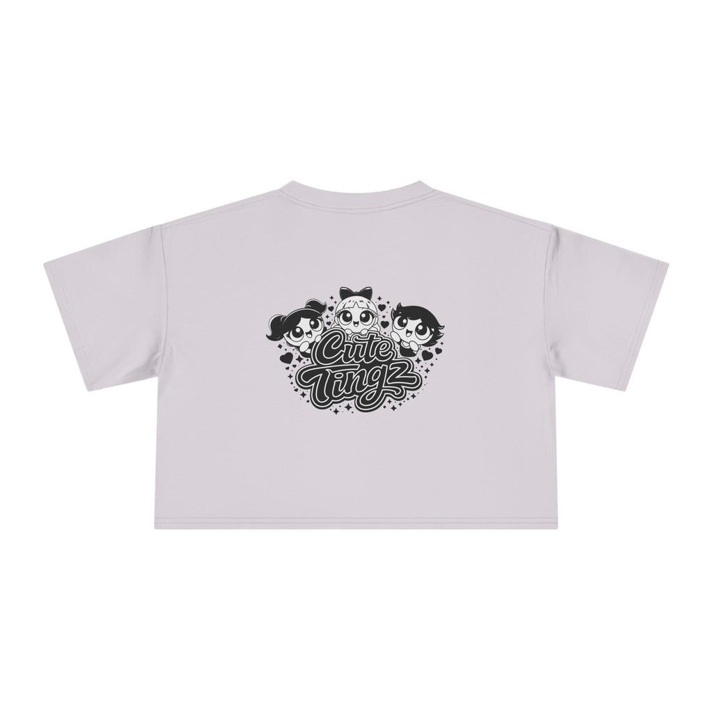 Cute Tingz Trio graphic Retro Crop Tee