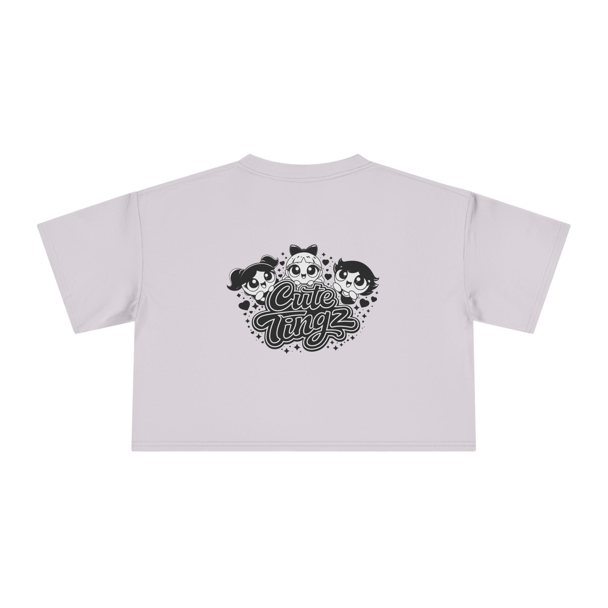 Cute Tingz Trio graphic Retro Crop Tee