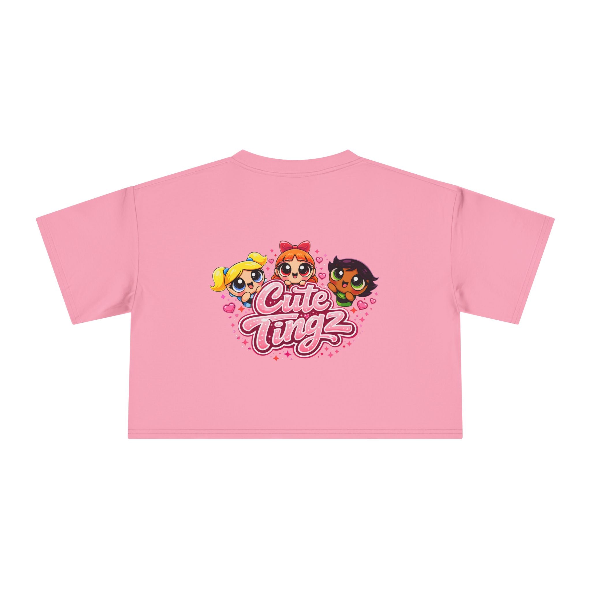 Cute Tingz Graphic Retro Crop Tee