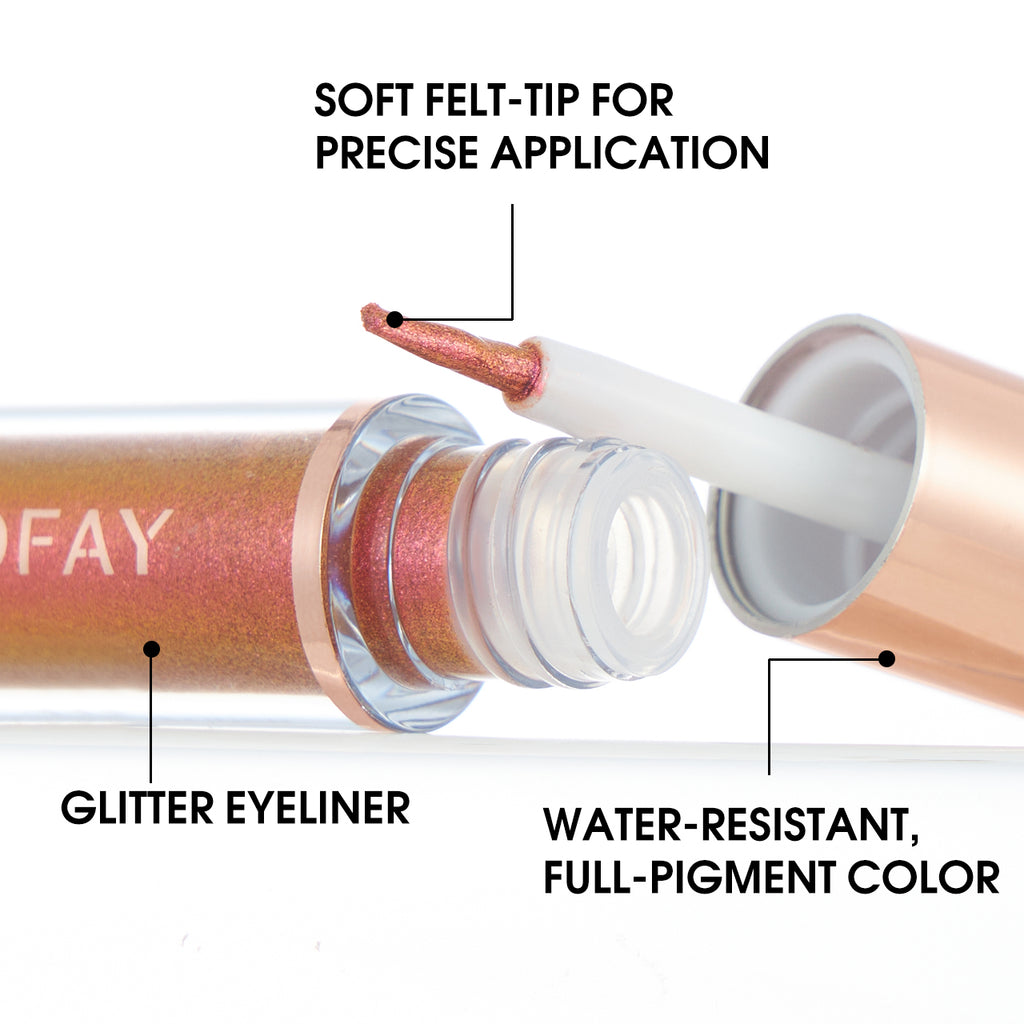 Liquid Glitter Eyeliner Set ✨ (Waterproof, Long-Lasting Shine