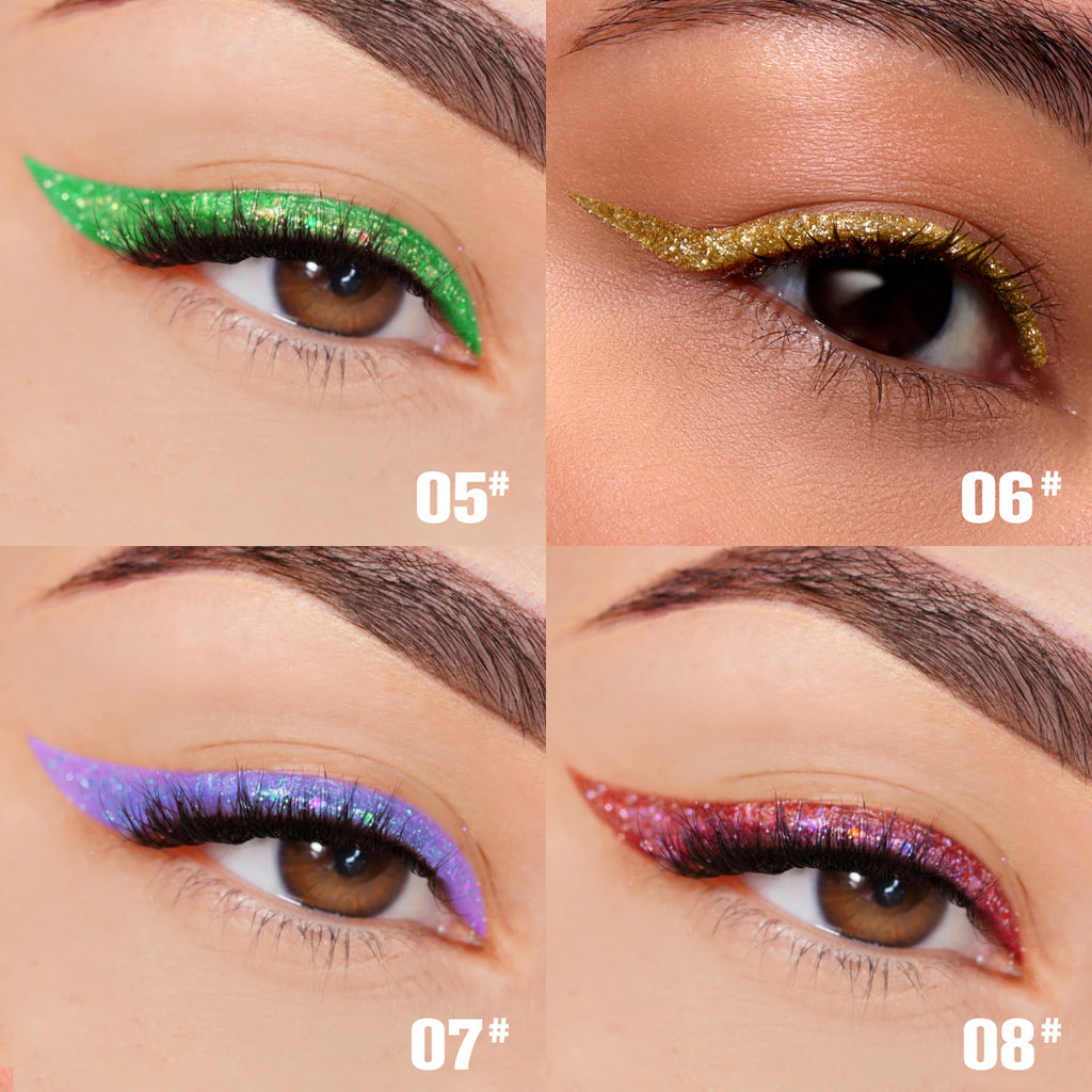 Liquid Glitter Eyeliner Set ✨ (Waterproof, Long-Lasting Shine