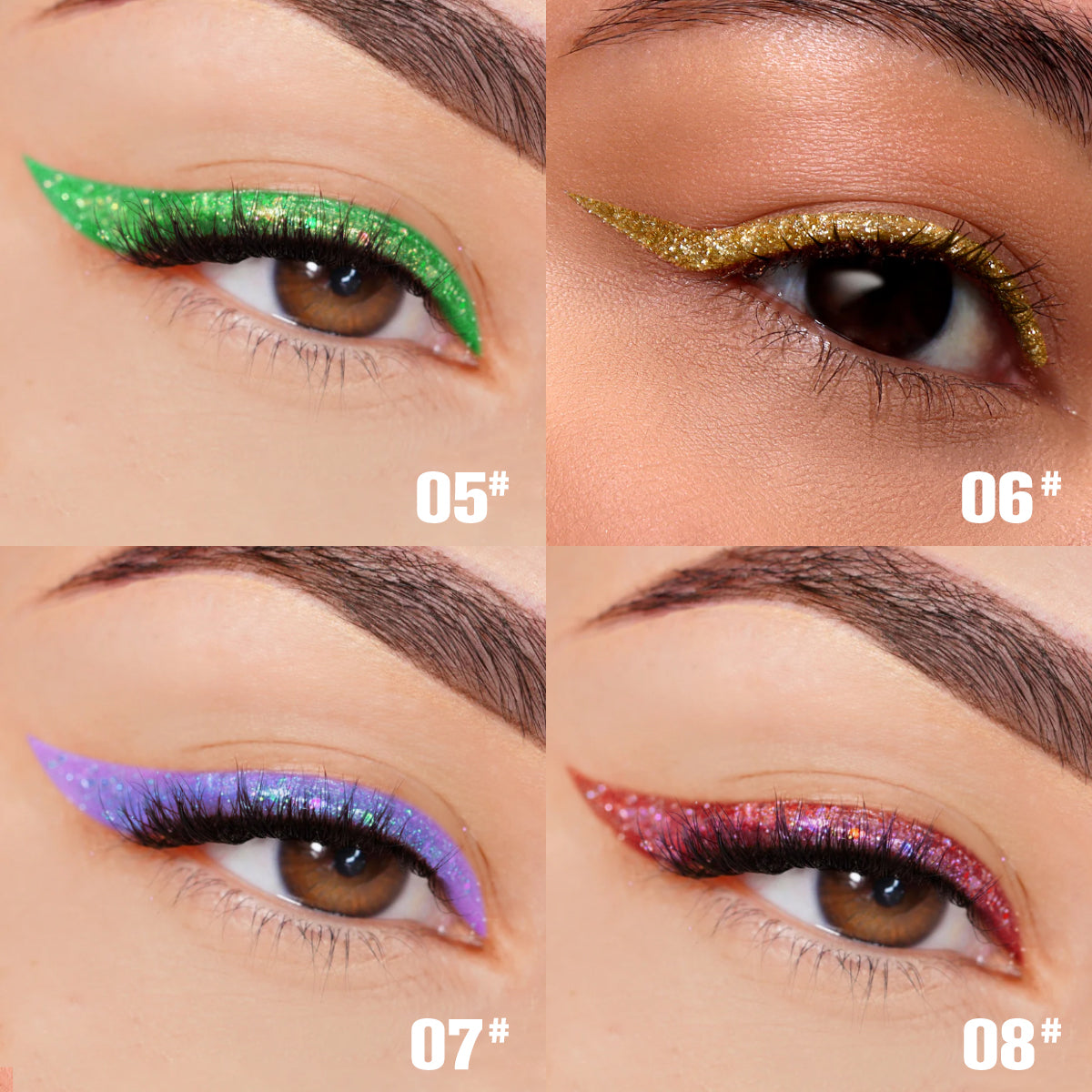 Liquid Glitter Eyeliner Set ✨ (Waterproof, Long-Lasting Shine
