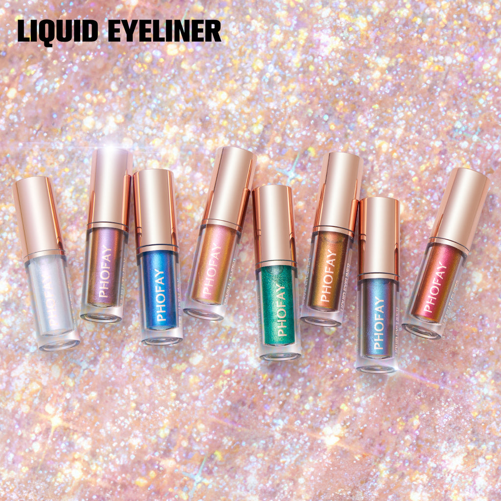 Liquid Glitter Eyeliner Set ✨ (Waterproof, Long-Lasting Shine