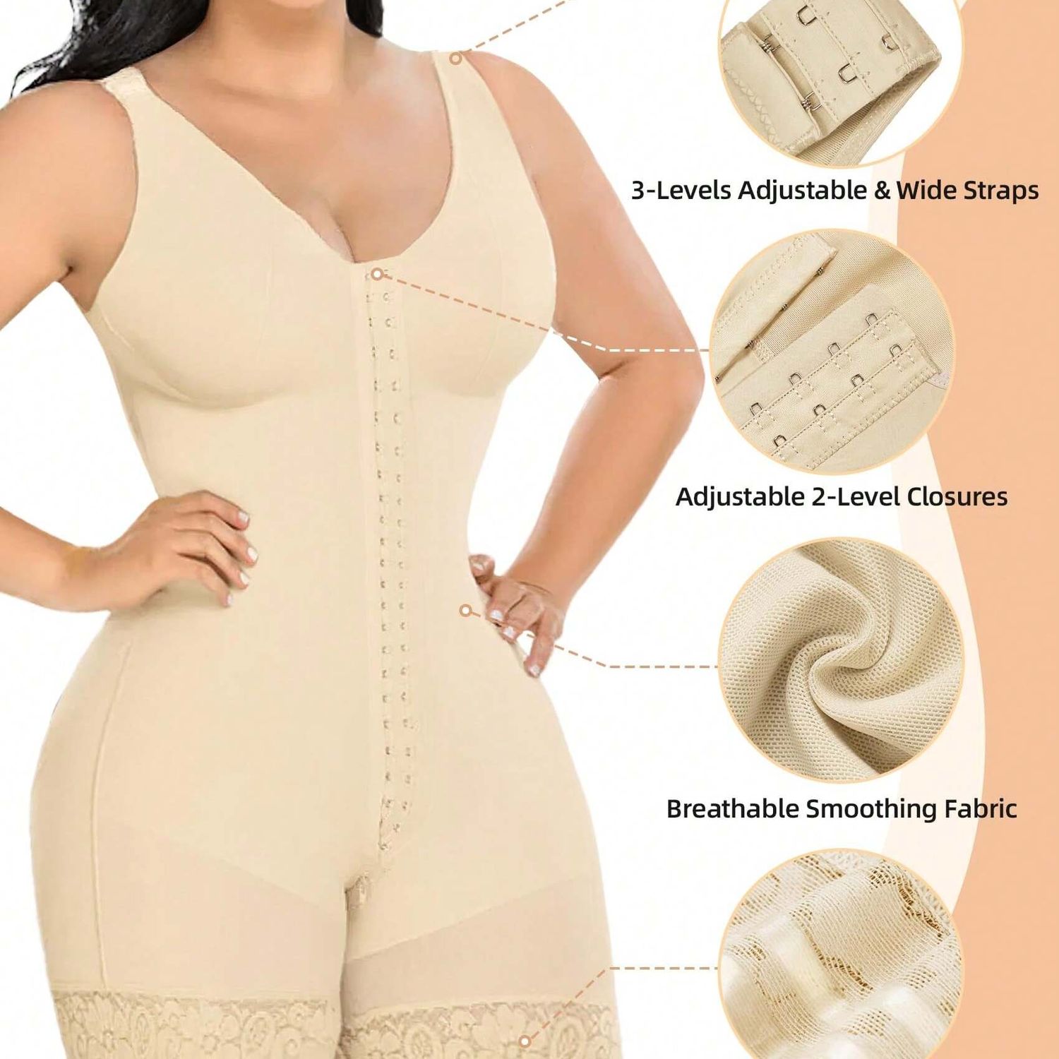 Fajas Colombianas Shapewear For Women Tummy Control