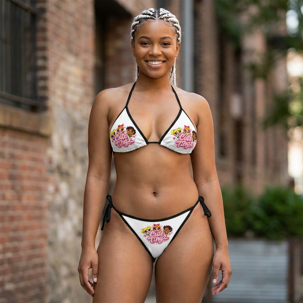 Cute Tingz Trio Cartoon girls Graphic Bikini
