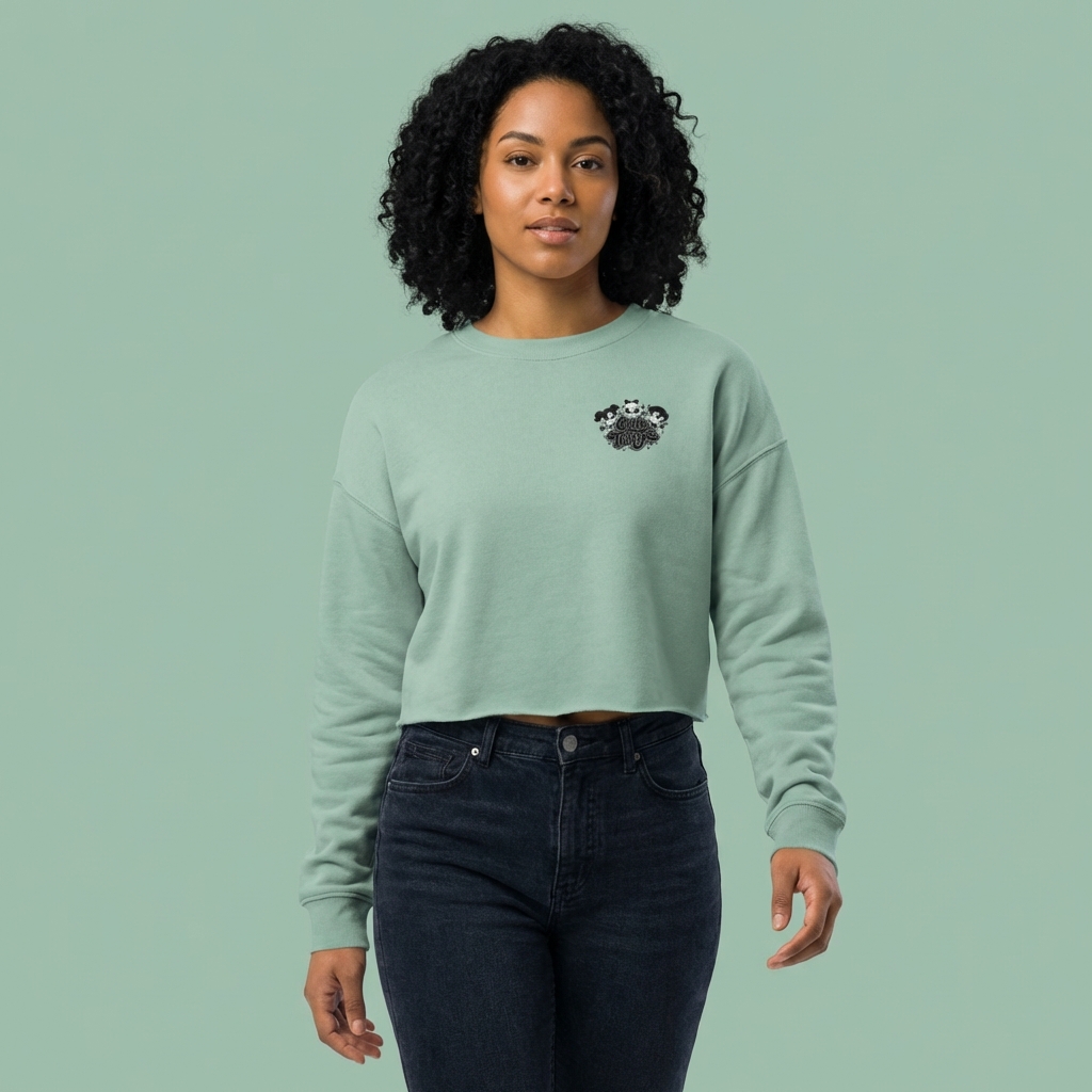 Cute Tingz Cropped Sweatshirt - Cute Kawaii Graphic