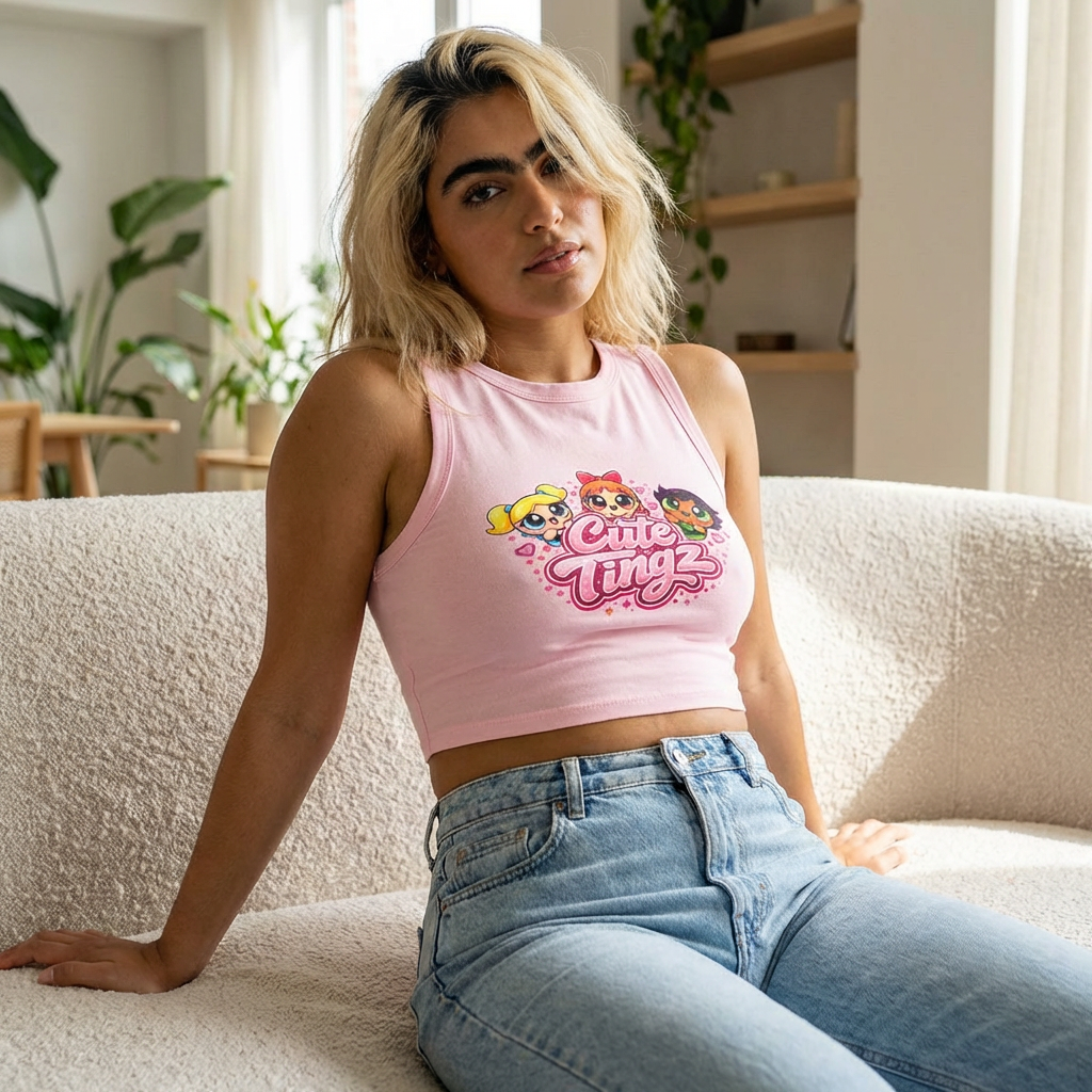 Cute Tingz kawaii Cropped Tank