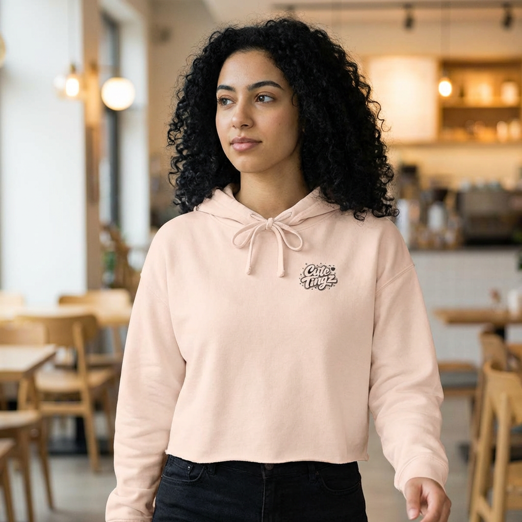 Cute Tingz Cropped Hoodie — Cute Graphic Crop Hoodie