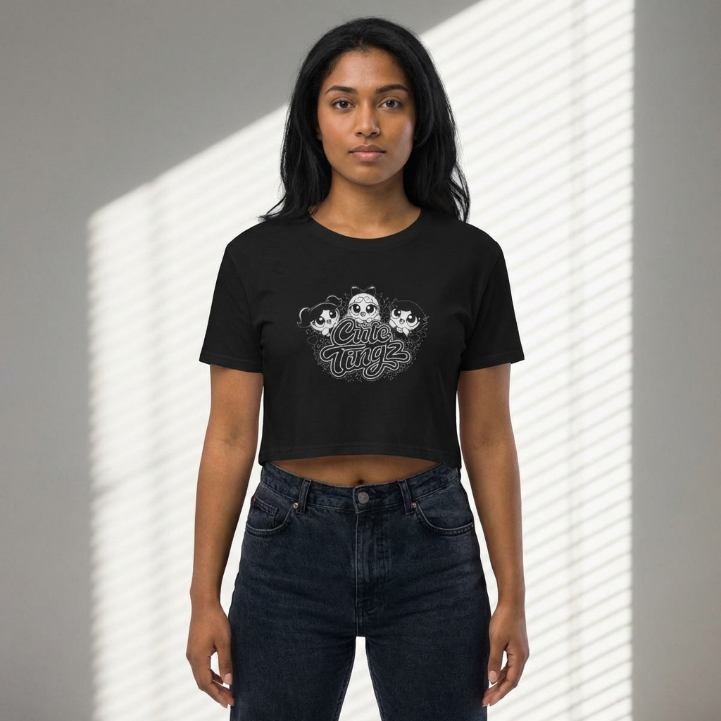 Cute Tingz graphic Crop Tee