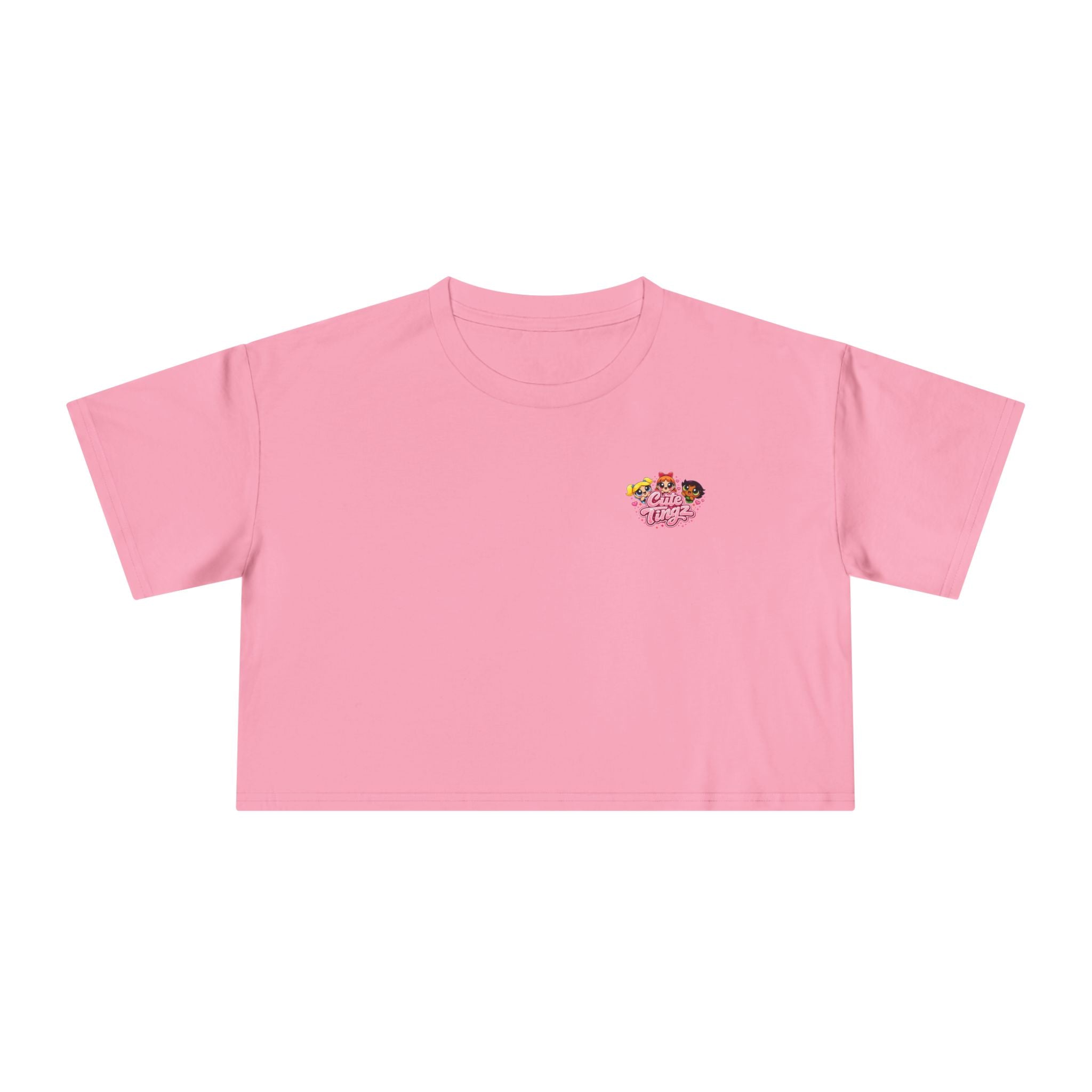 Cute Tingz Graphic Retro Crop Tee