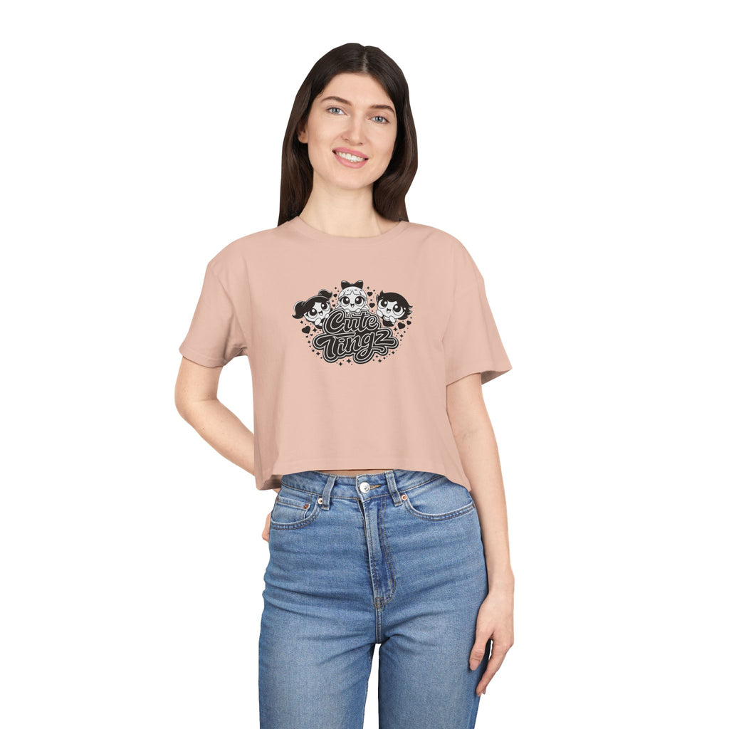 Cute Tingz graphic Crop Tee