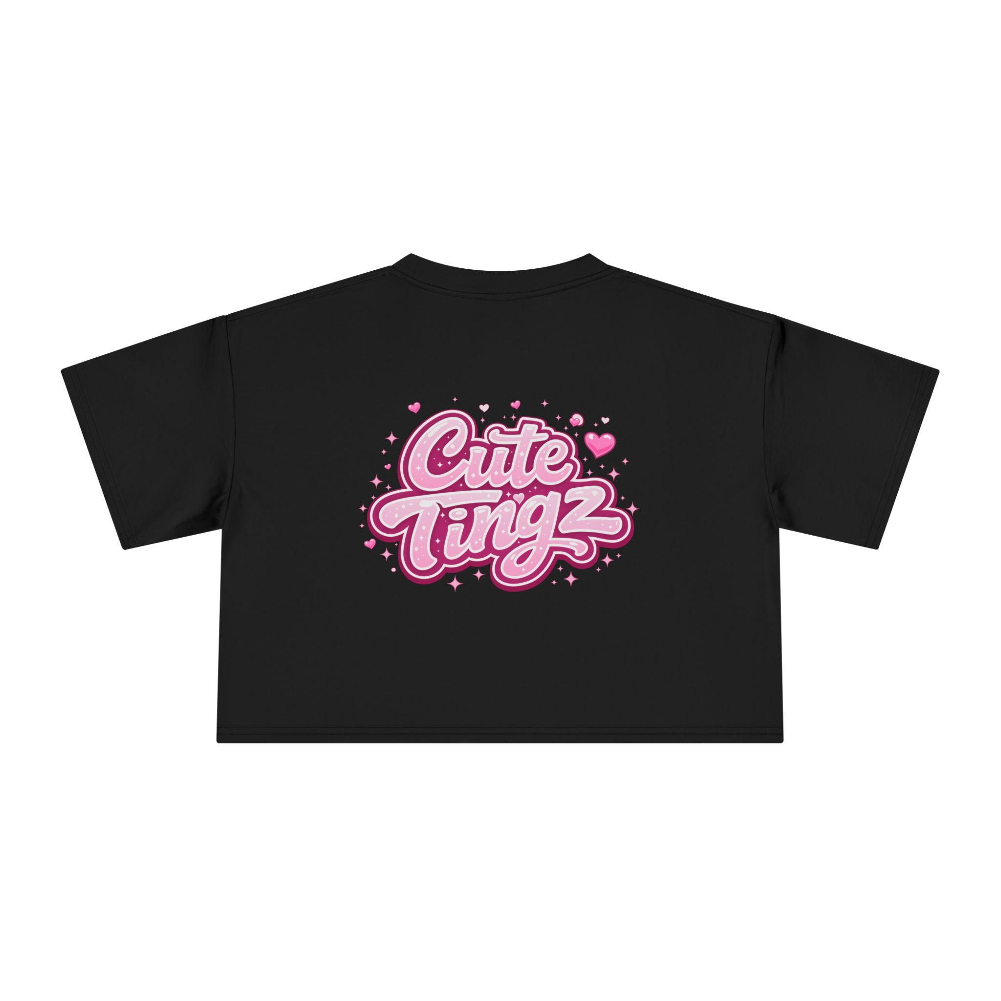 Cute Tingz graphic Retro Crop Tee
