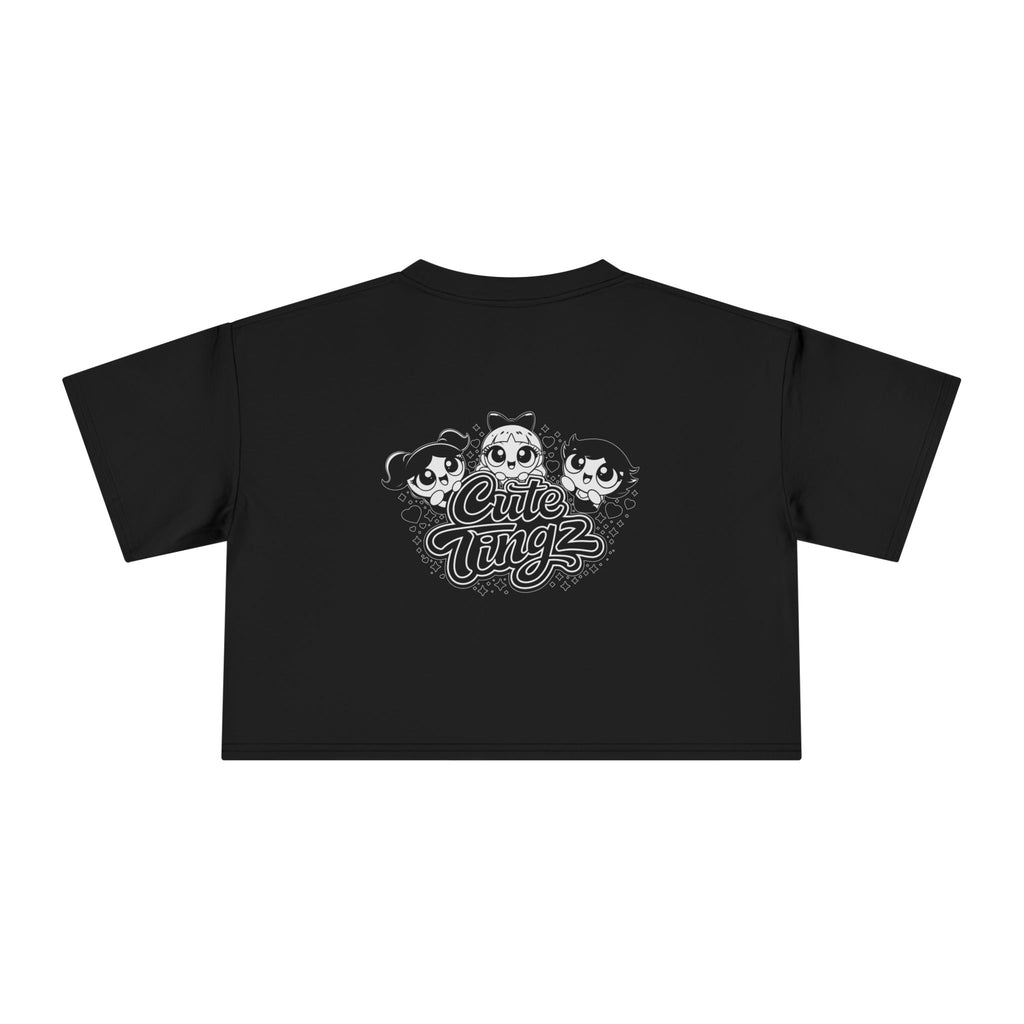 Cute Tingz Trio graphic Retro Crop Tee