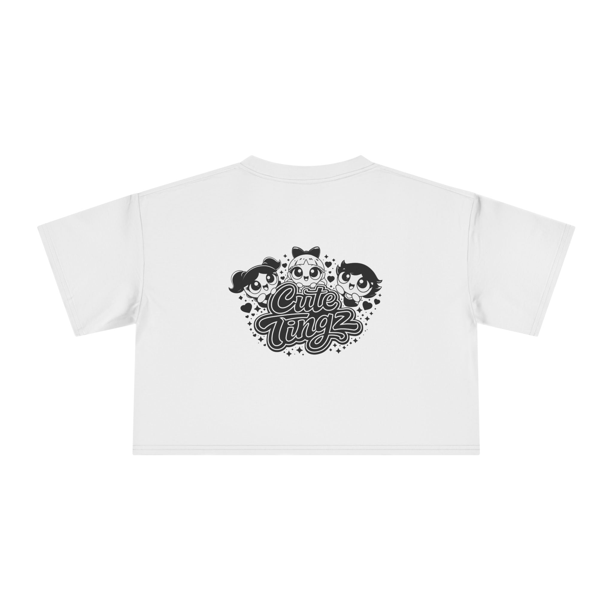 Cute Tingz Trio graphic Retro Crop Tee