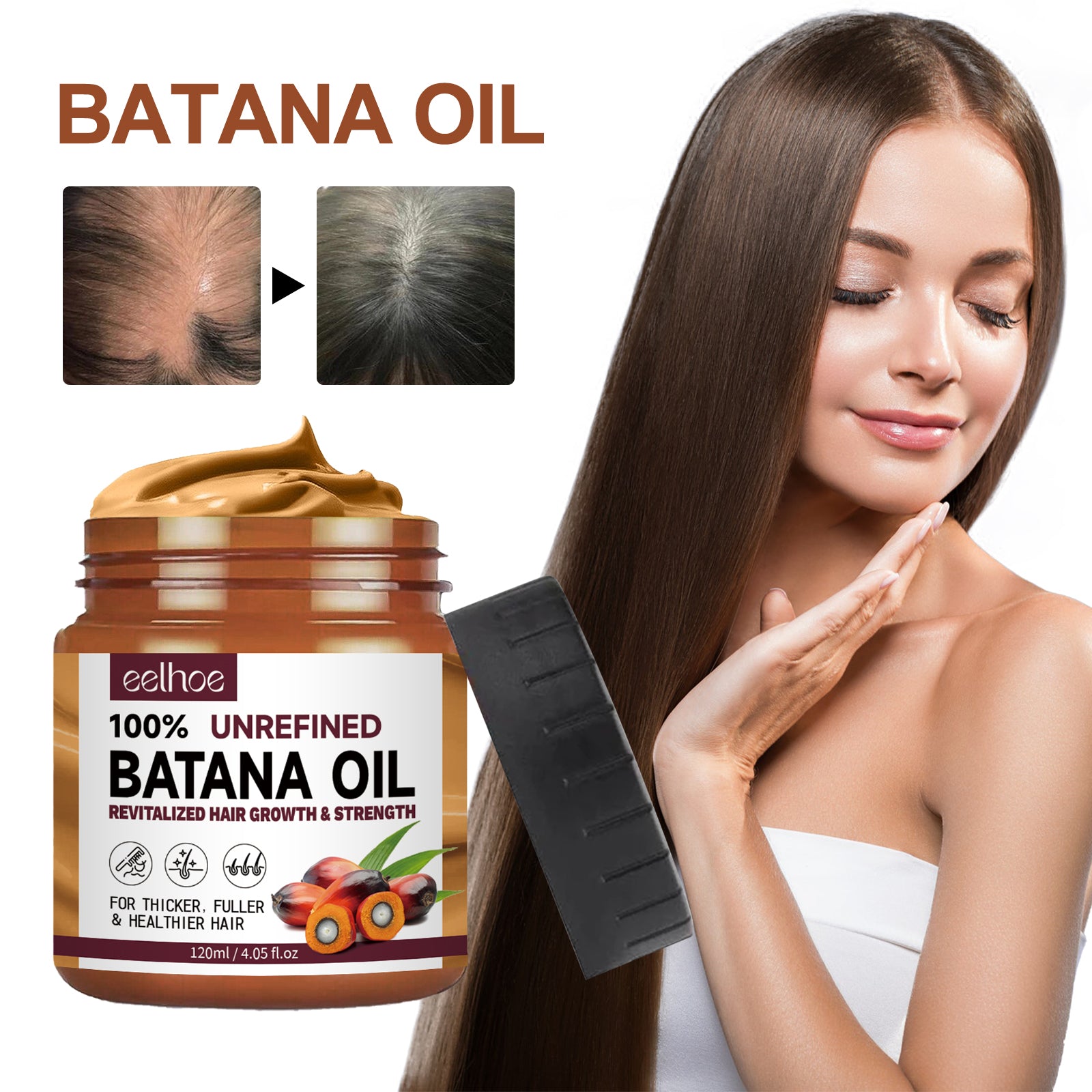 Honduras Batana Oil For Hair Growth, Repairs, Strengthens Hair