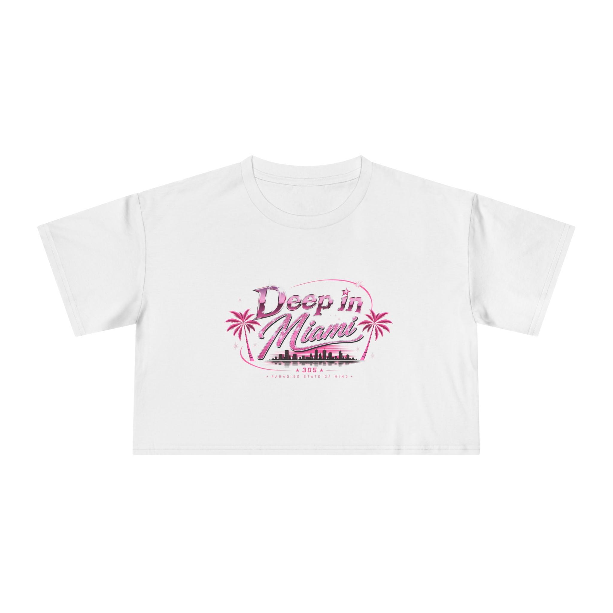 Deep in Miami Crop Tee