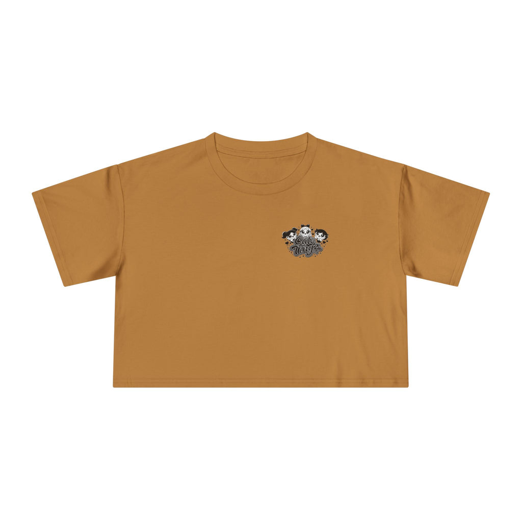 Cute Tingz Trio graphic Retro Crop Tee