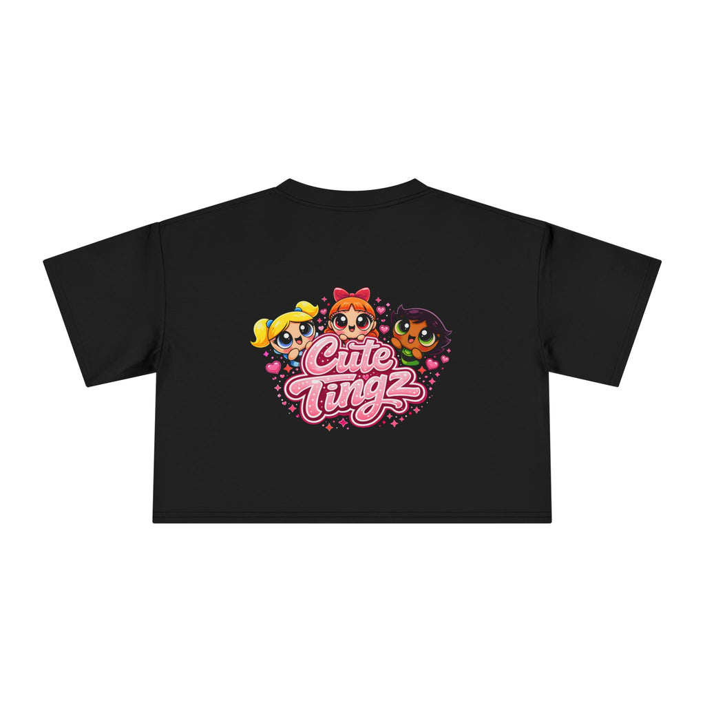 Cute Tingz Graphic Retro Crop Tee