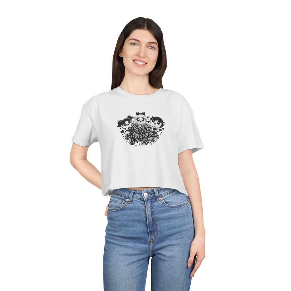 Cute Tingz graphic Crop Tee