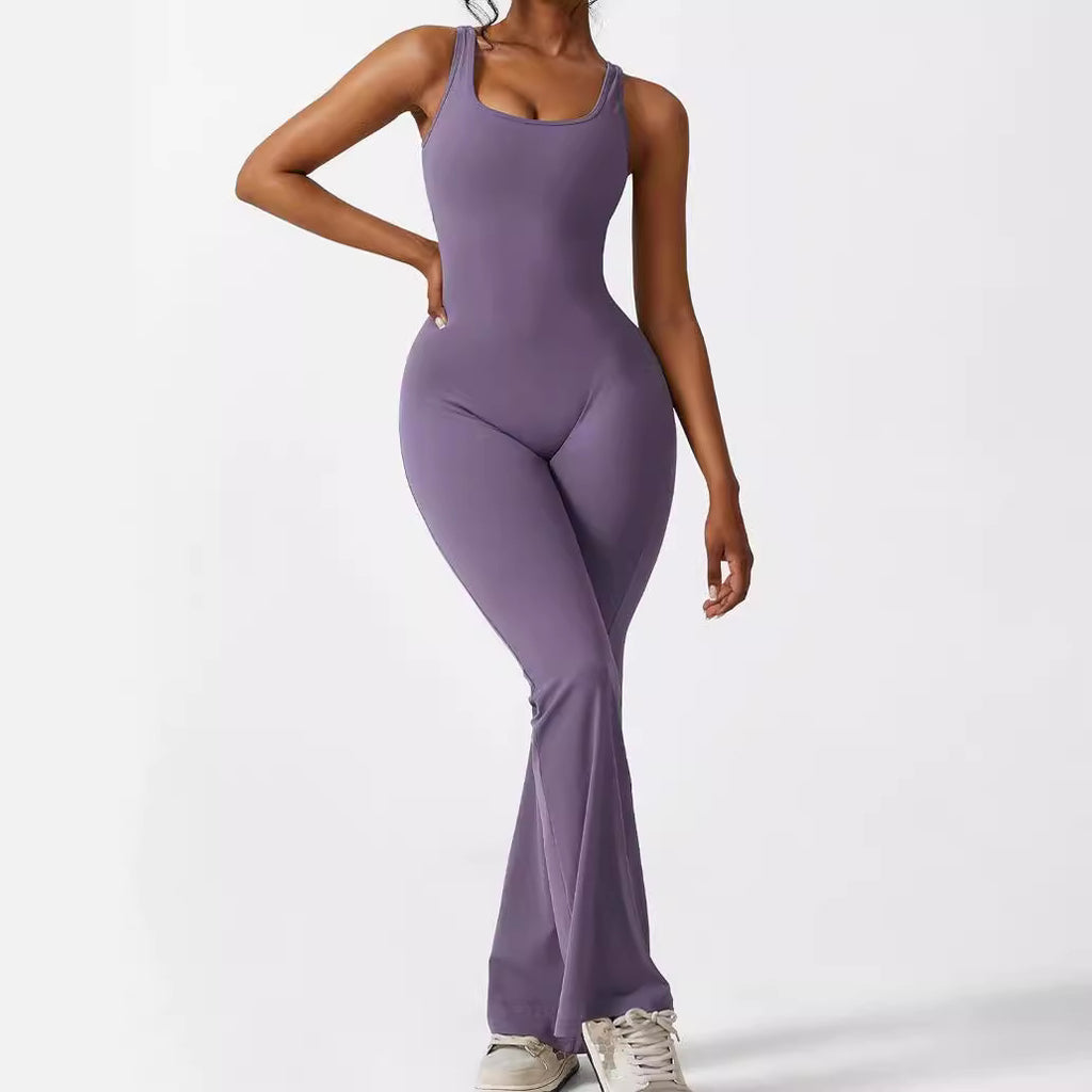 Sleeveless Flare Jumpsuit