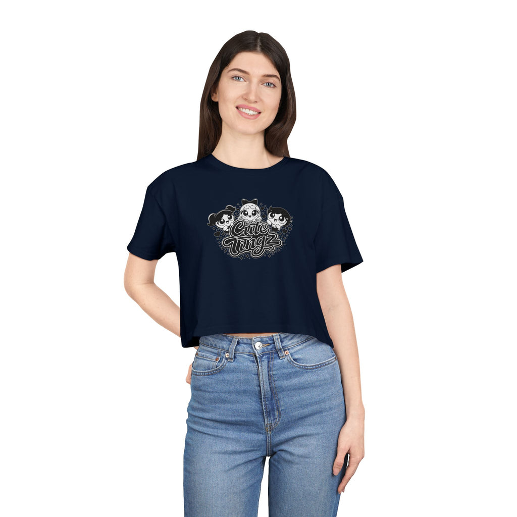 Cute Tingz graphic Crop Tee