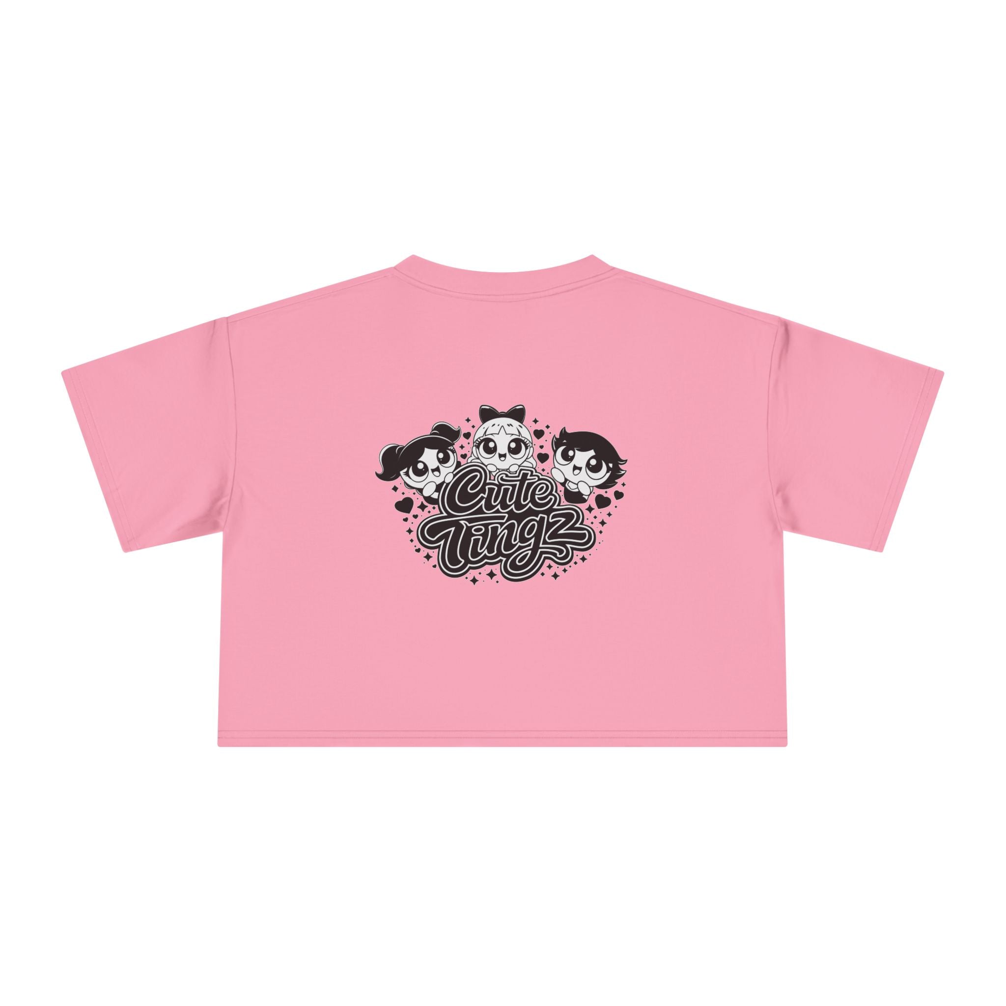 Cute Tingz Trio graphic Retro Crop Tee