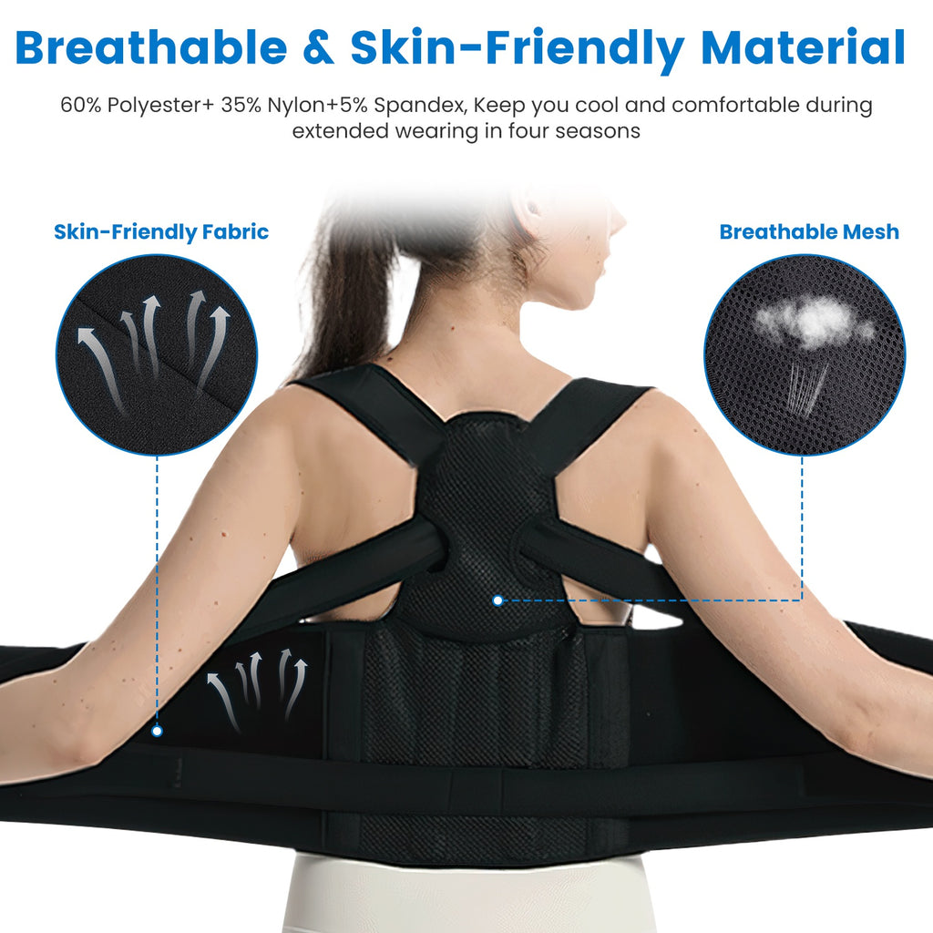 Unisex Posture Support Brace For Daily Comfort & Alignment