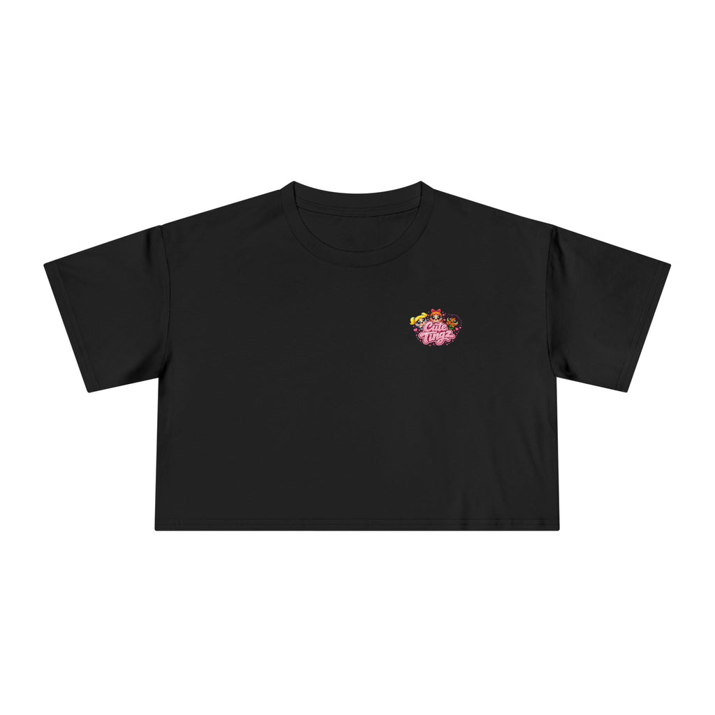Cute Tingz Graphic Retro Crop Tee