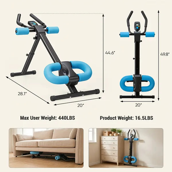 Adjustable Foldable Ab Machine For Home Gym