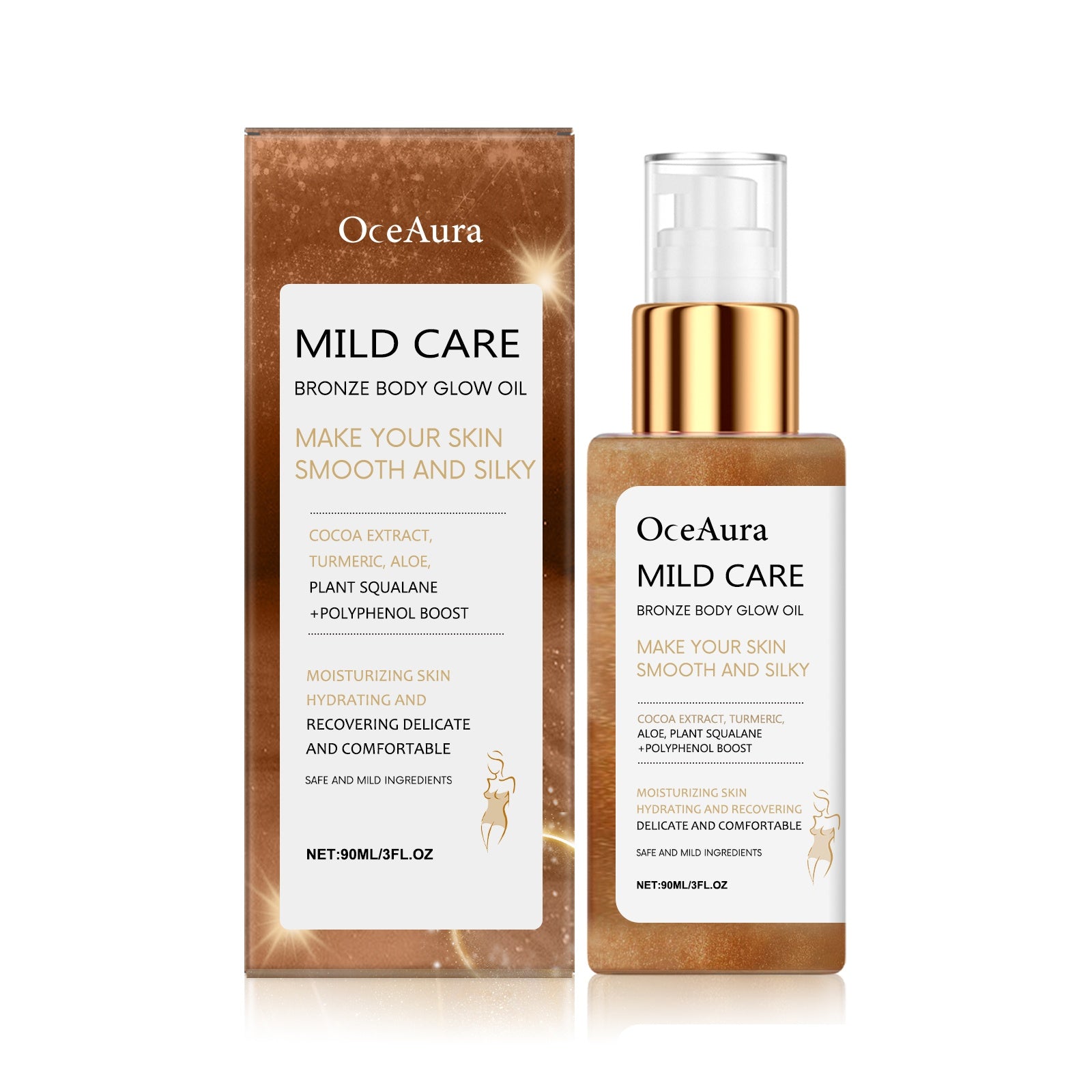 OceAura Antique Bronze Body Shimmer Oil