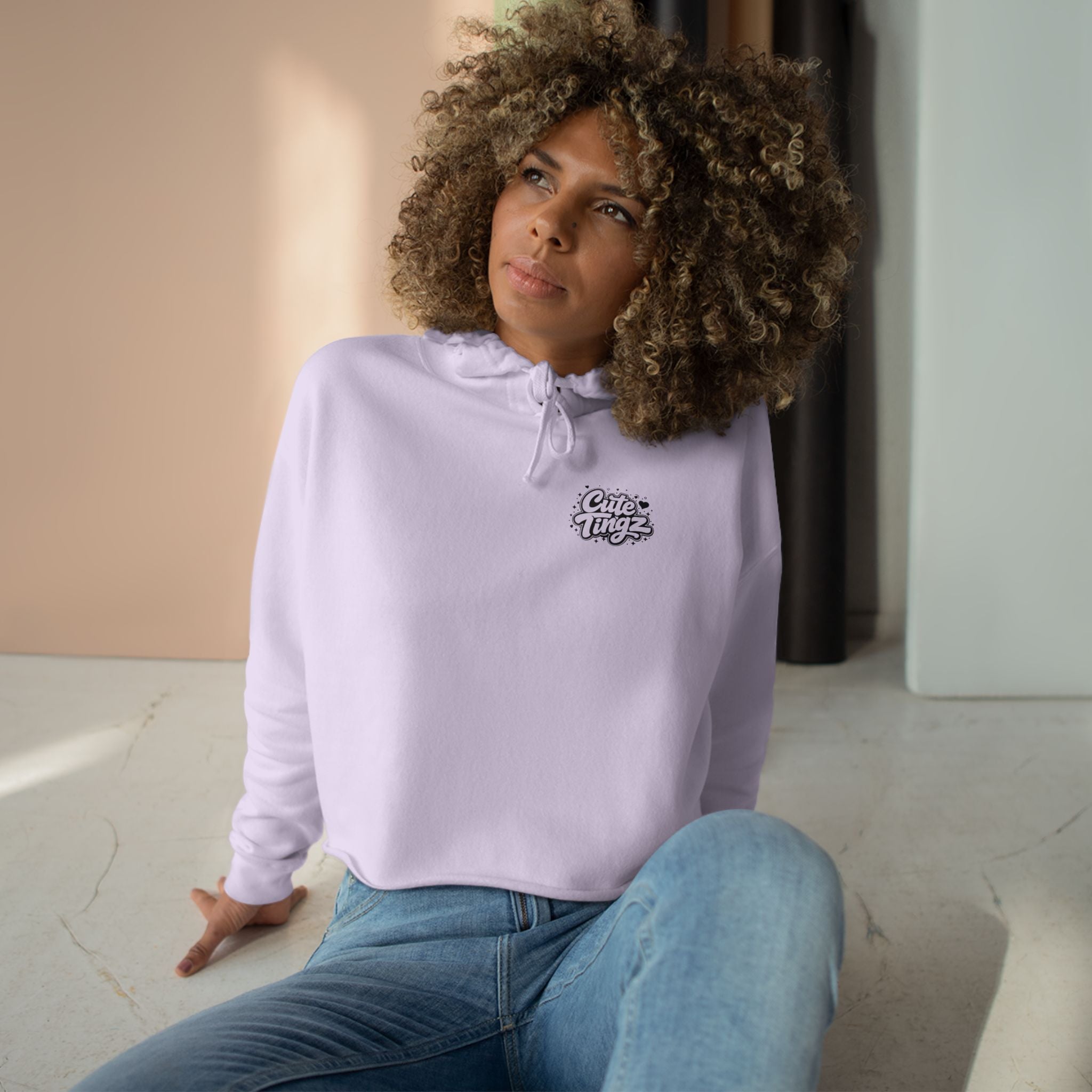 Cute Tingz Cropped Hoodie — Cute Graphic Crop Hoodie