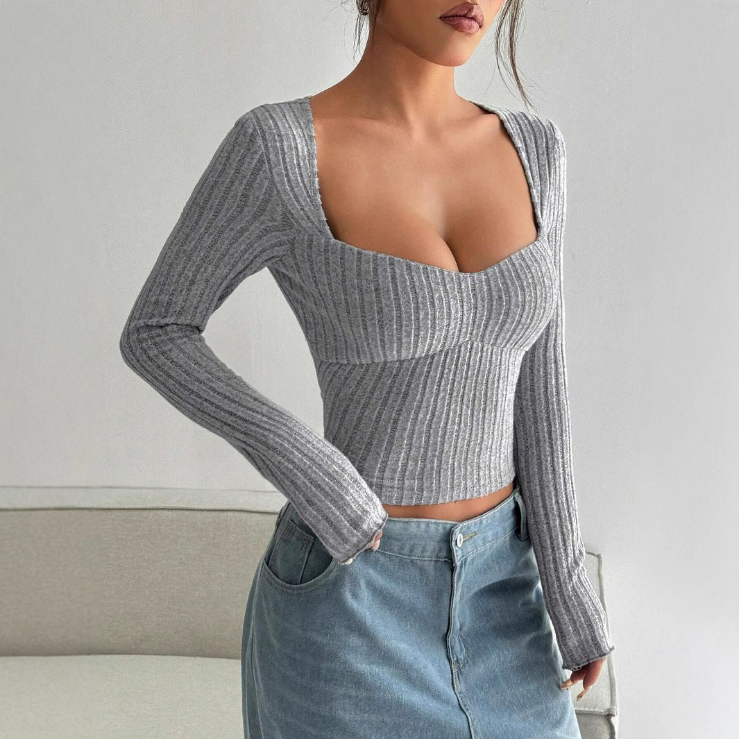Ribbed Long Sleeve Top