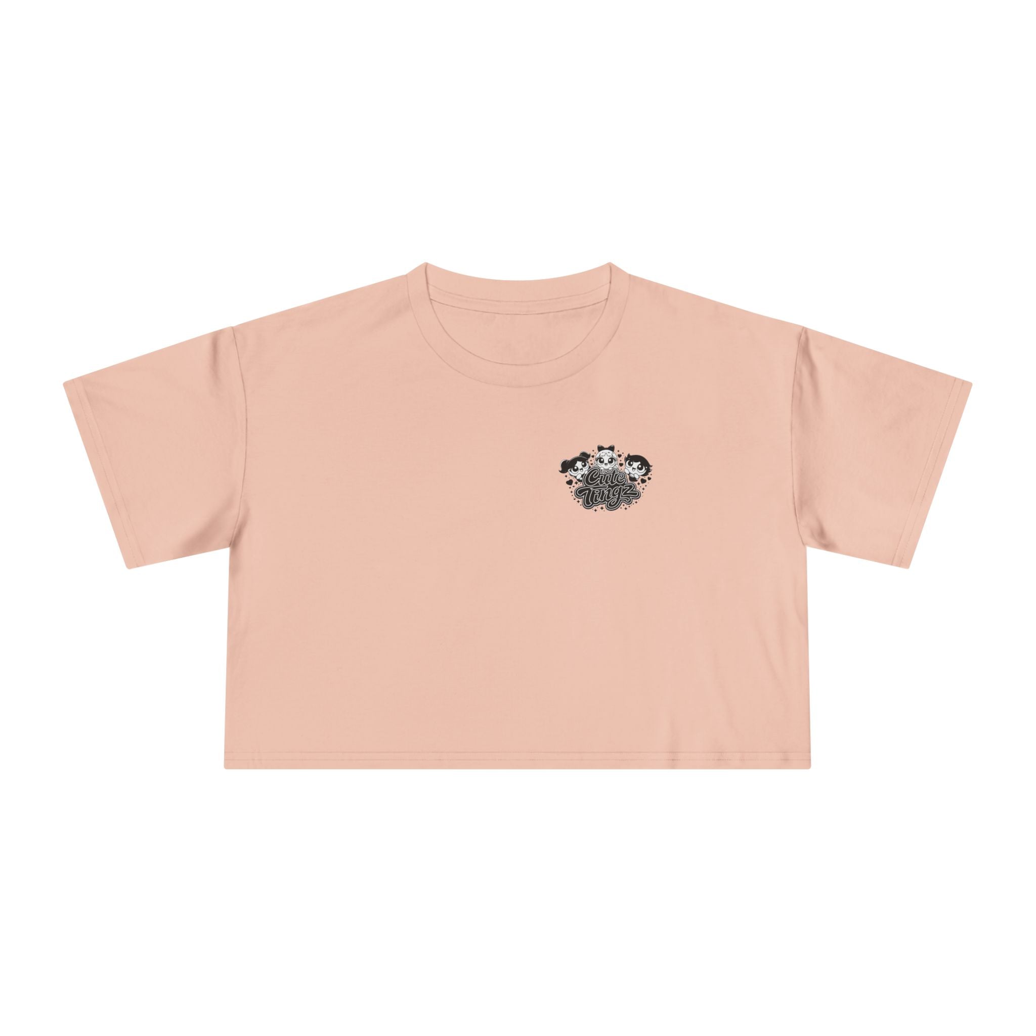 Cute Tingz Trio graphic Retro Crop Tee