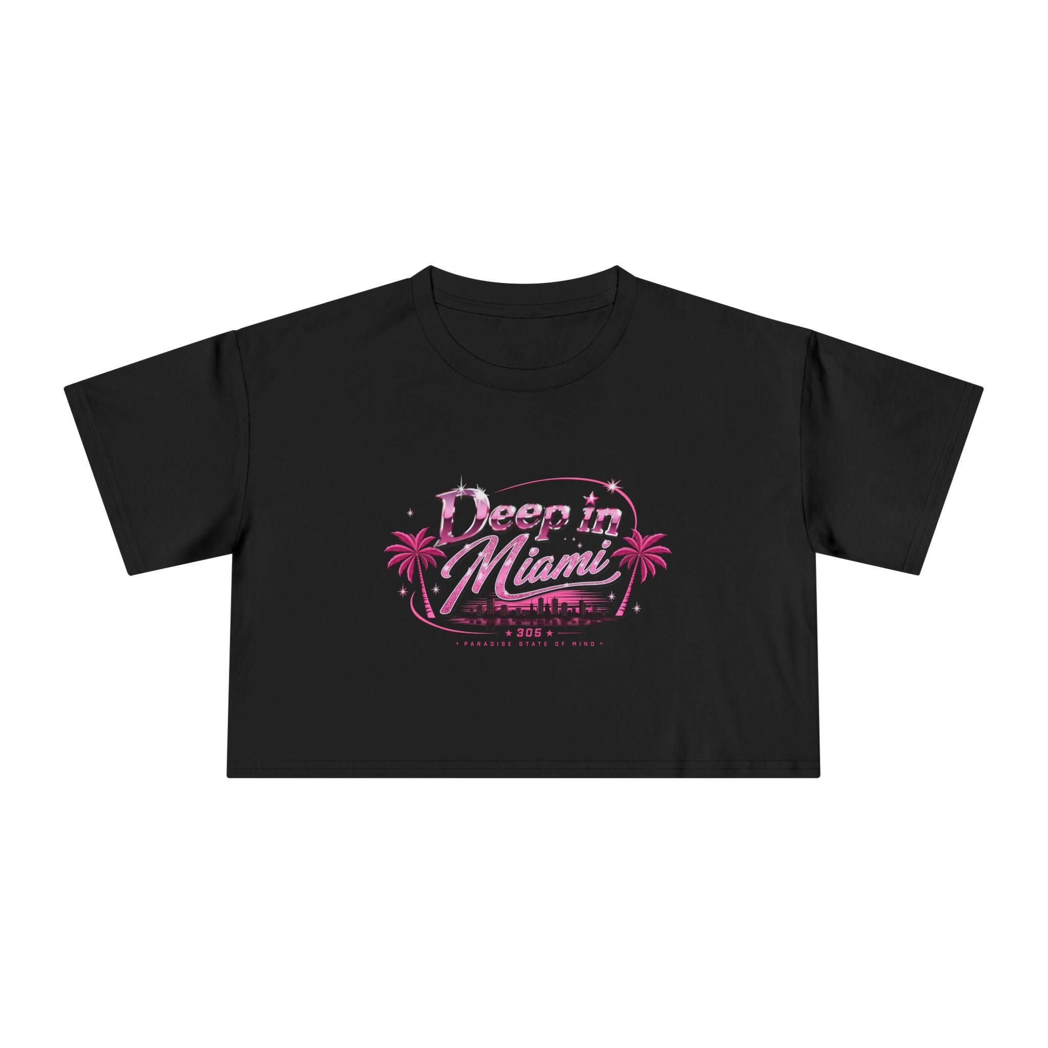 Deep in Miami Crop Tee