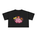 Cute Tingz Trio Retro graphic Crop Tee