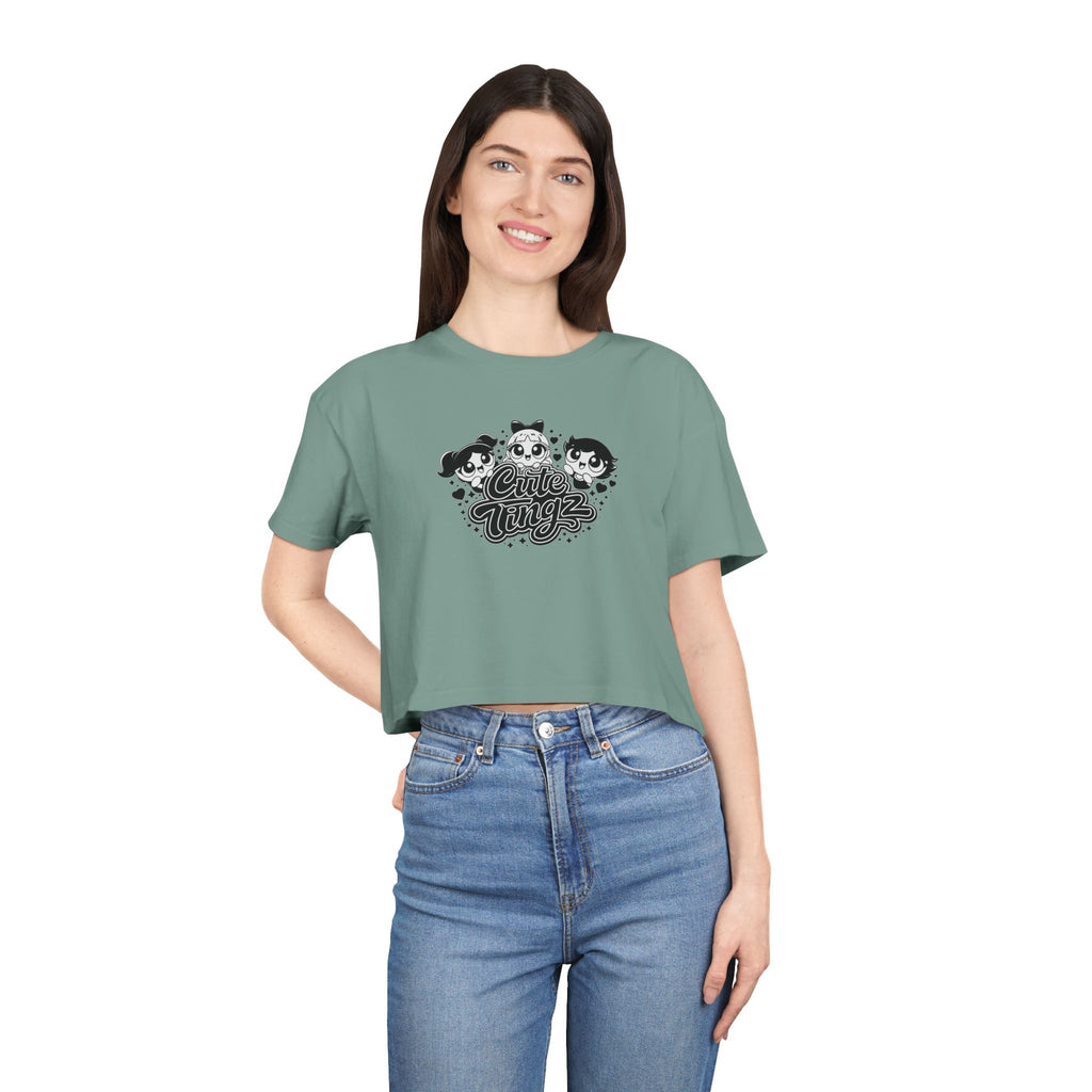Cute Tingz graphic Crop Tee
