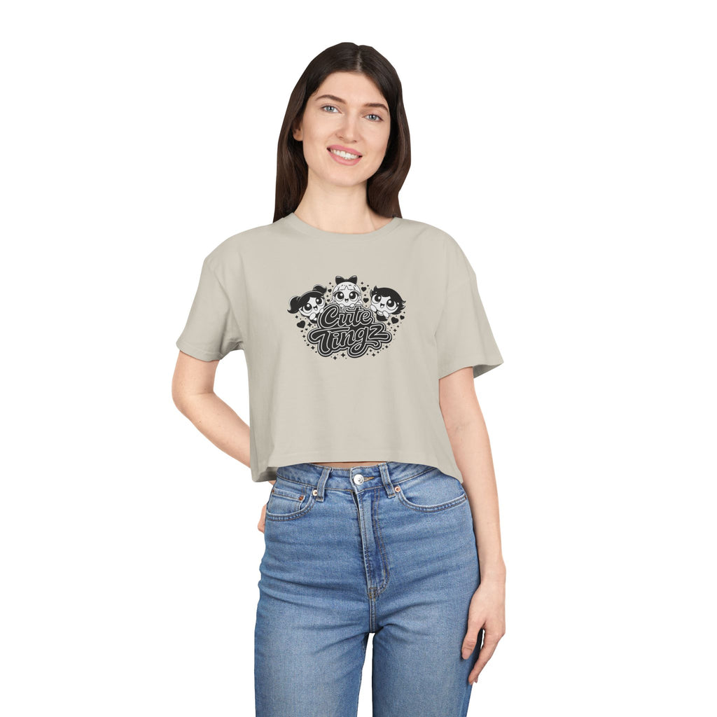 Cute Tingz graphic Crop Tee