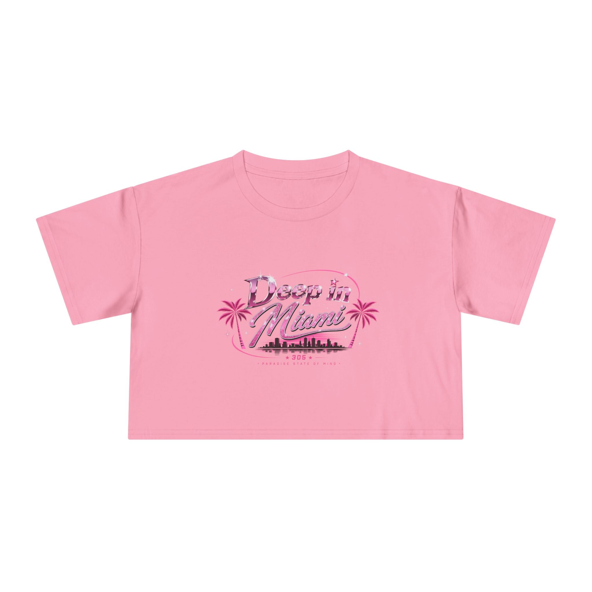 Deep in Miami Crop Tee