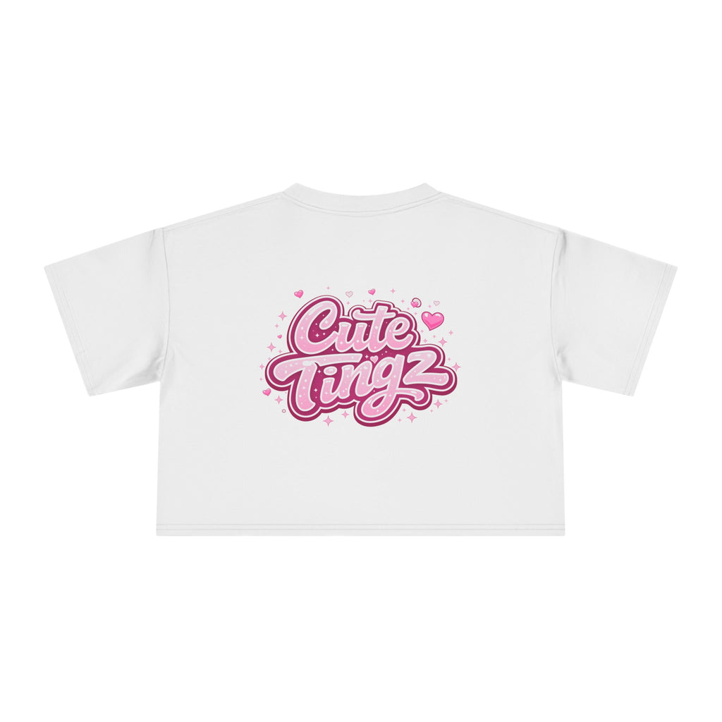 Cute Tingz graphic Retro Crop Tee