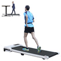 white 2.0 HP 3 In-1 Portable Walking Pad Treadmill- Quiet Under Desk Cardio Machine